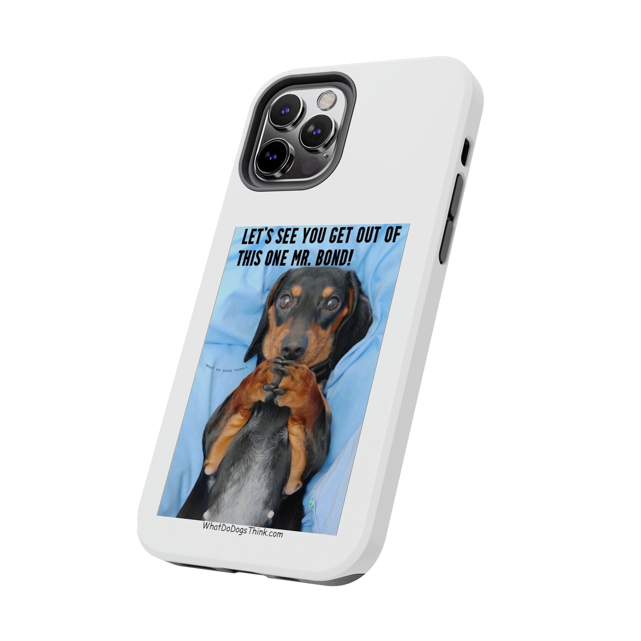 Mr Bond White Tough Phone Cases