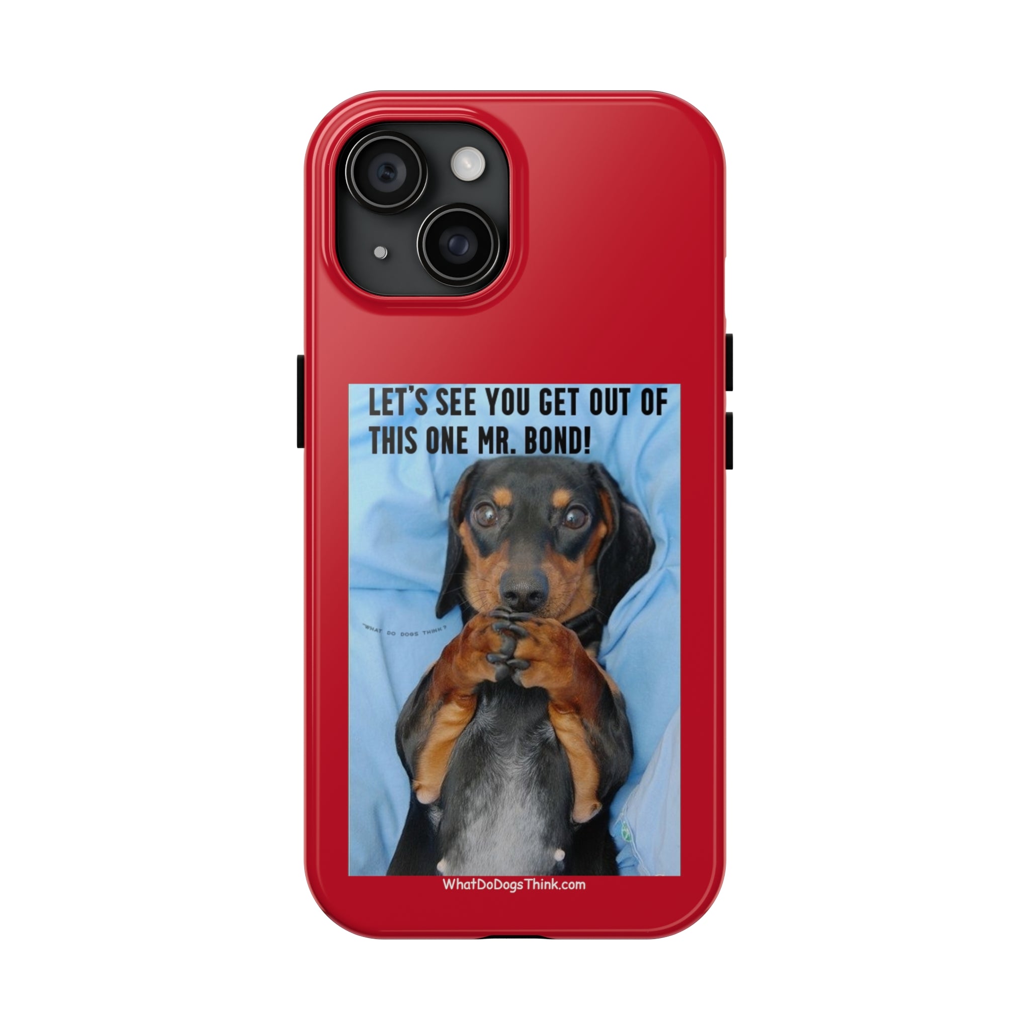Mr Bond Red Tough Phone Cases
