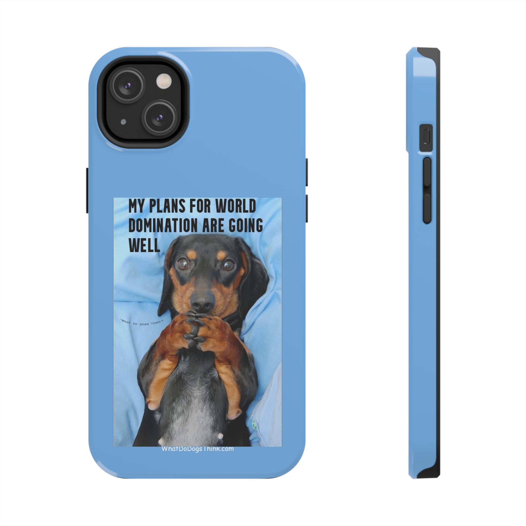 World Domination Blue Tough Phone Cases