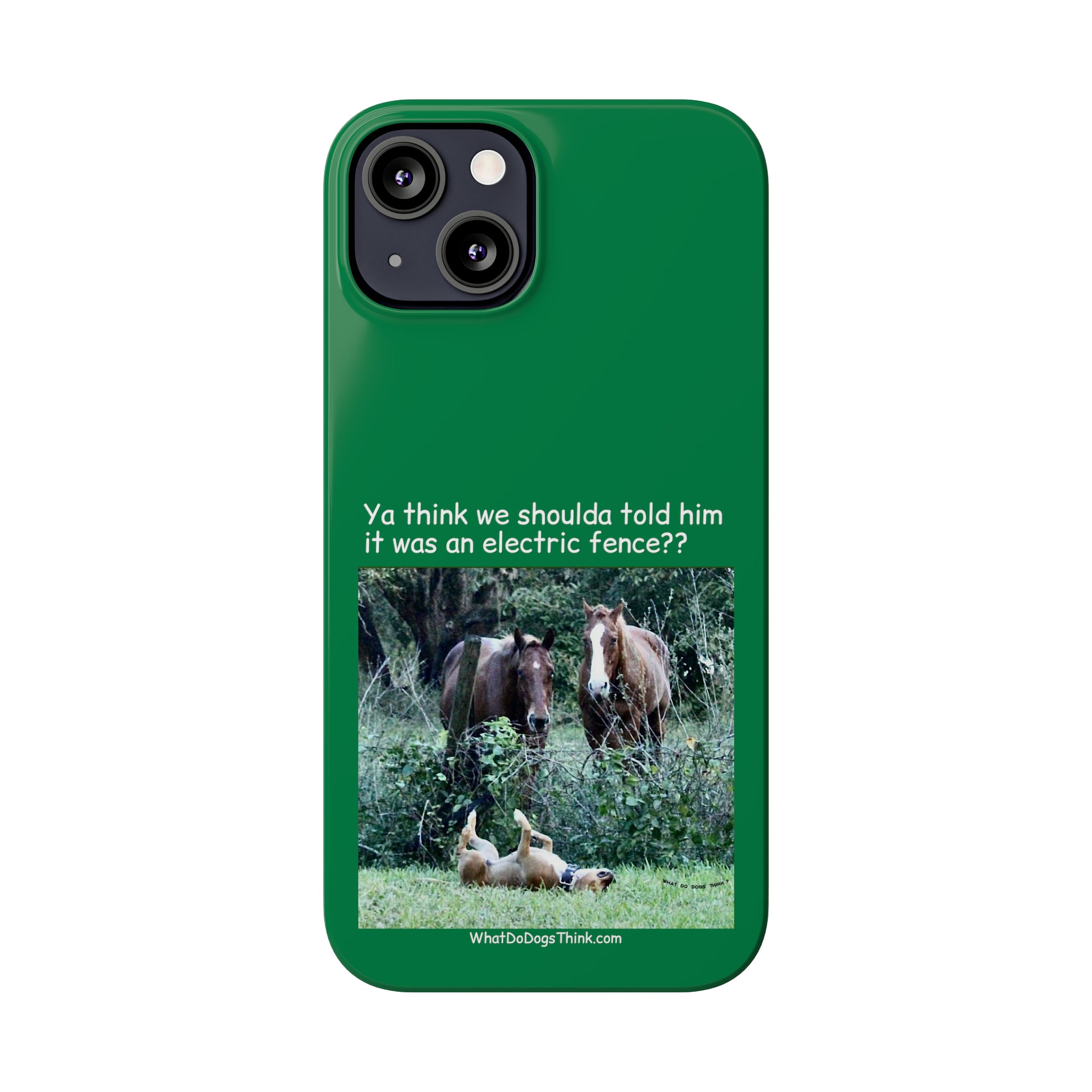 Electric Fence Green Slim Phone Case