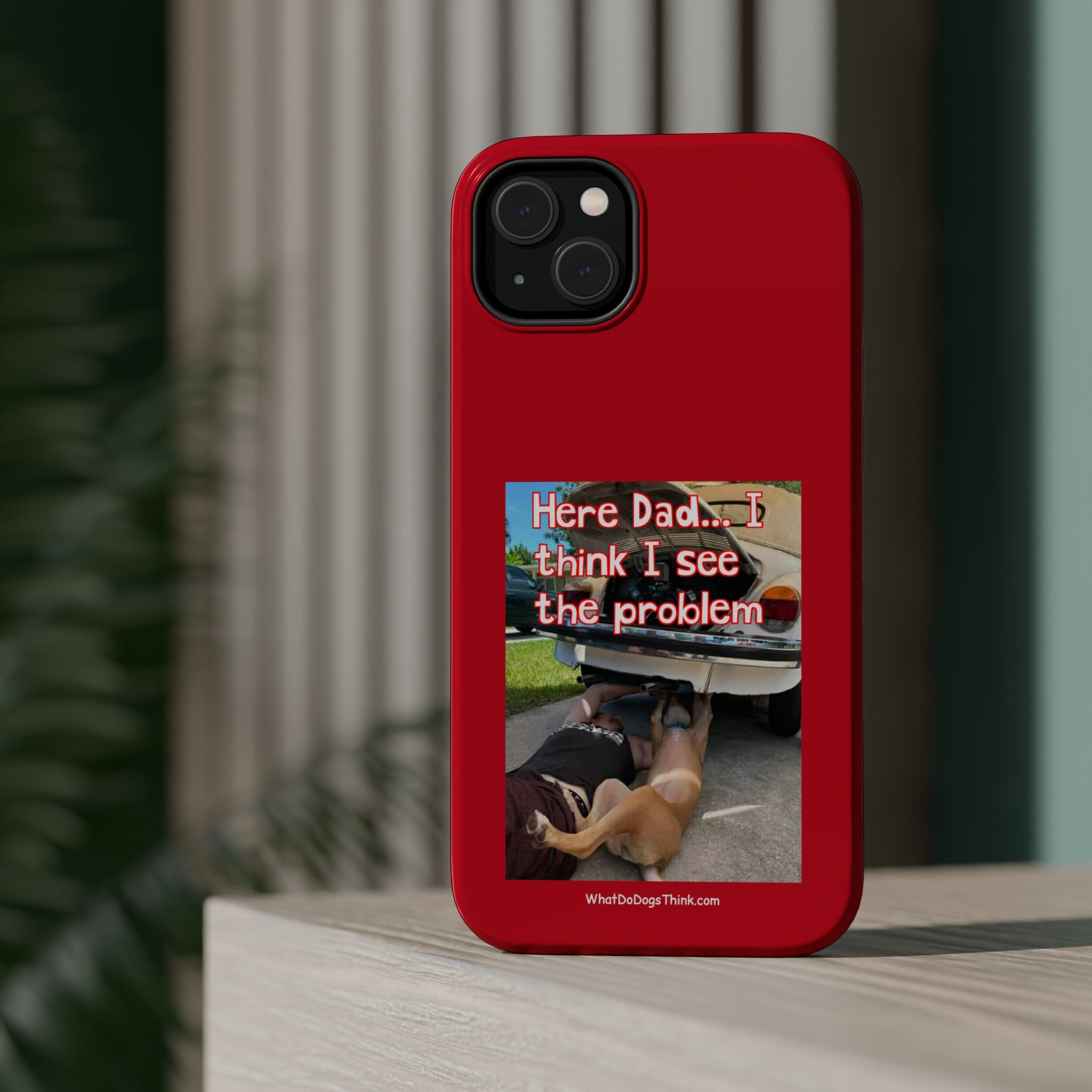 Here Dad Red MagSafe Tough Cases