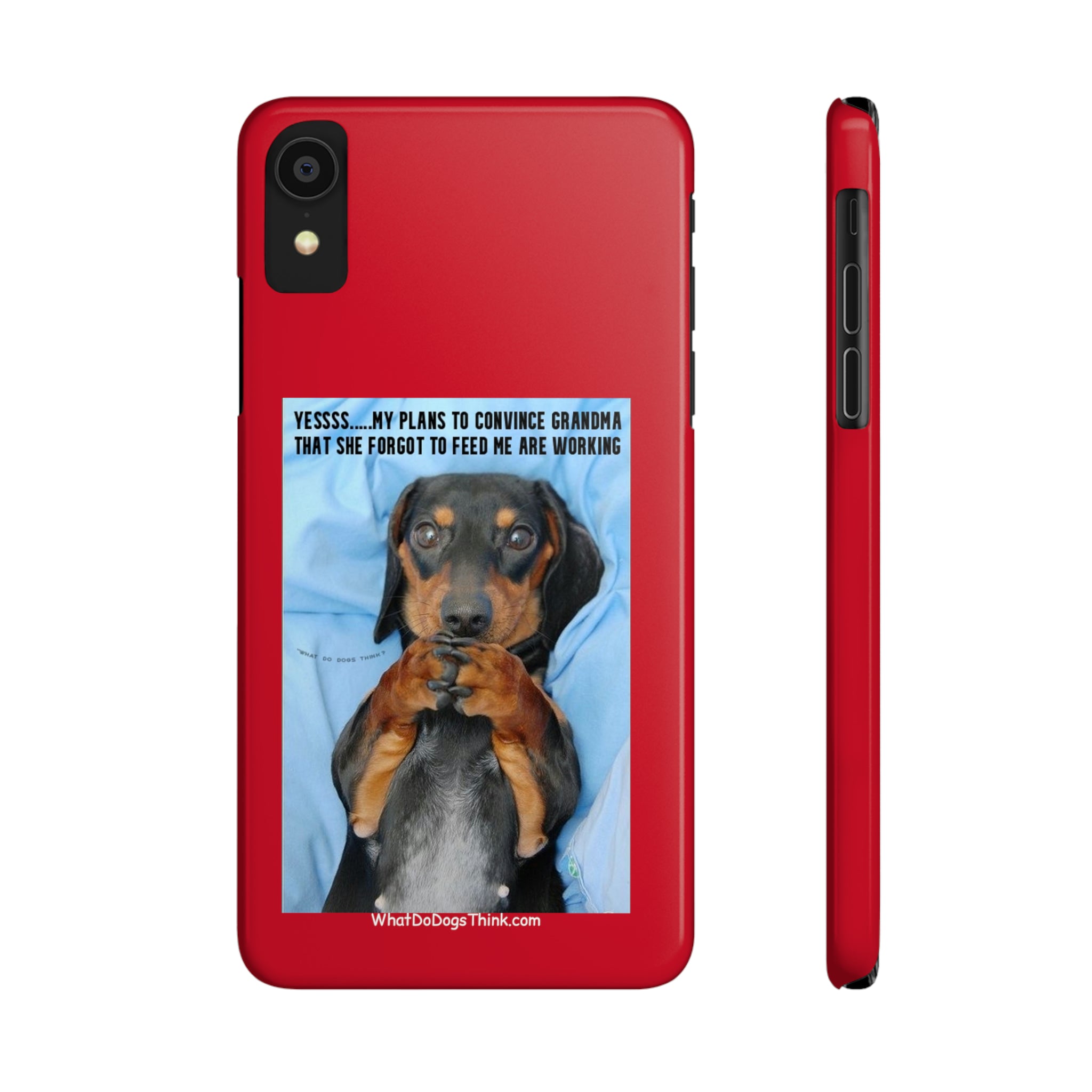 Grandma Red Slim Phone Cases