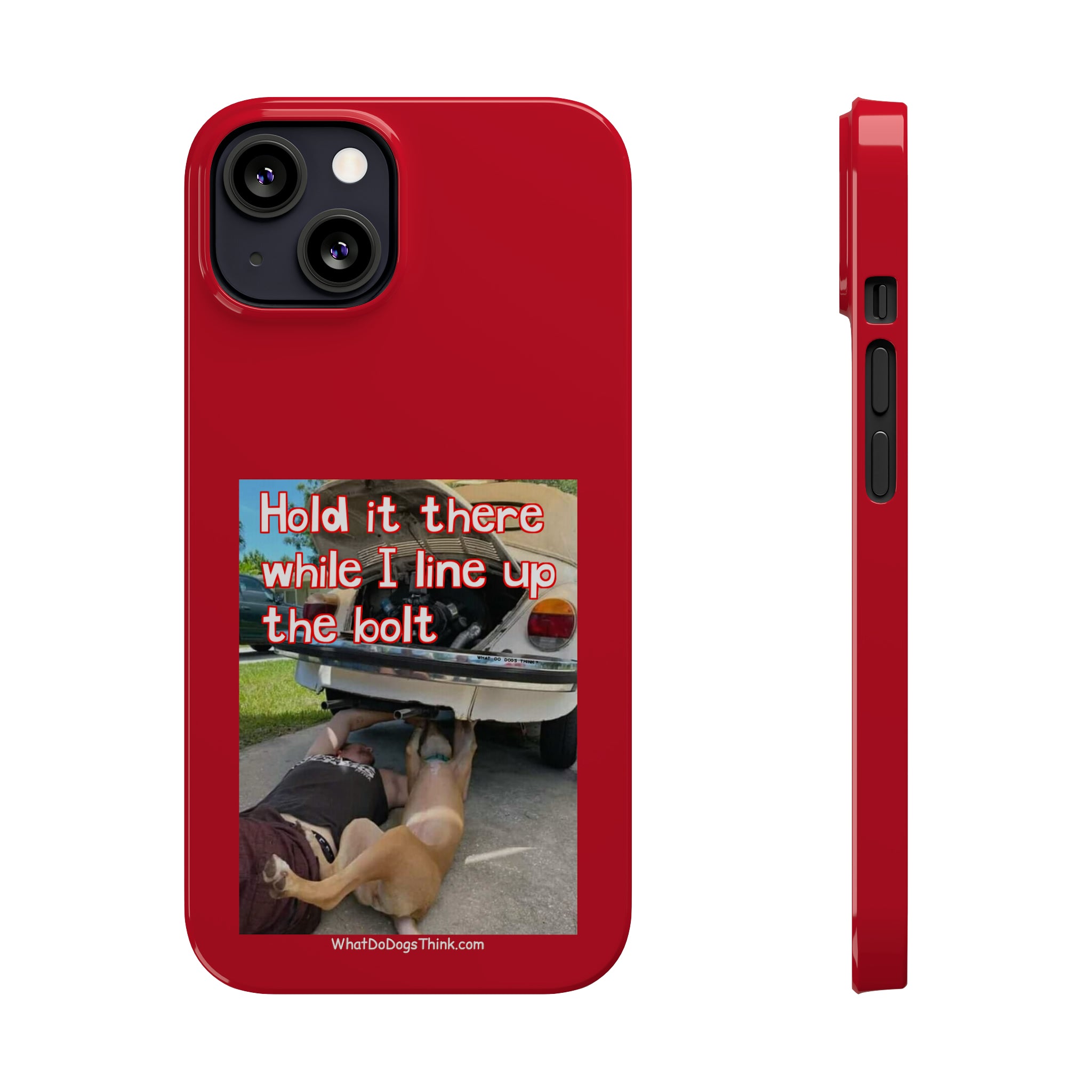 Hold It Red Slim Phone Cases