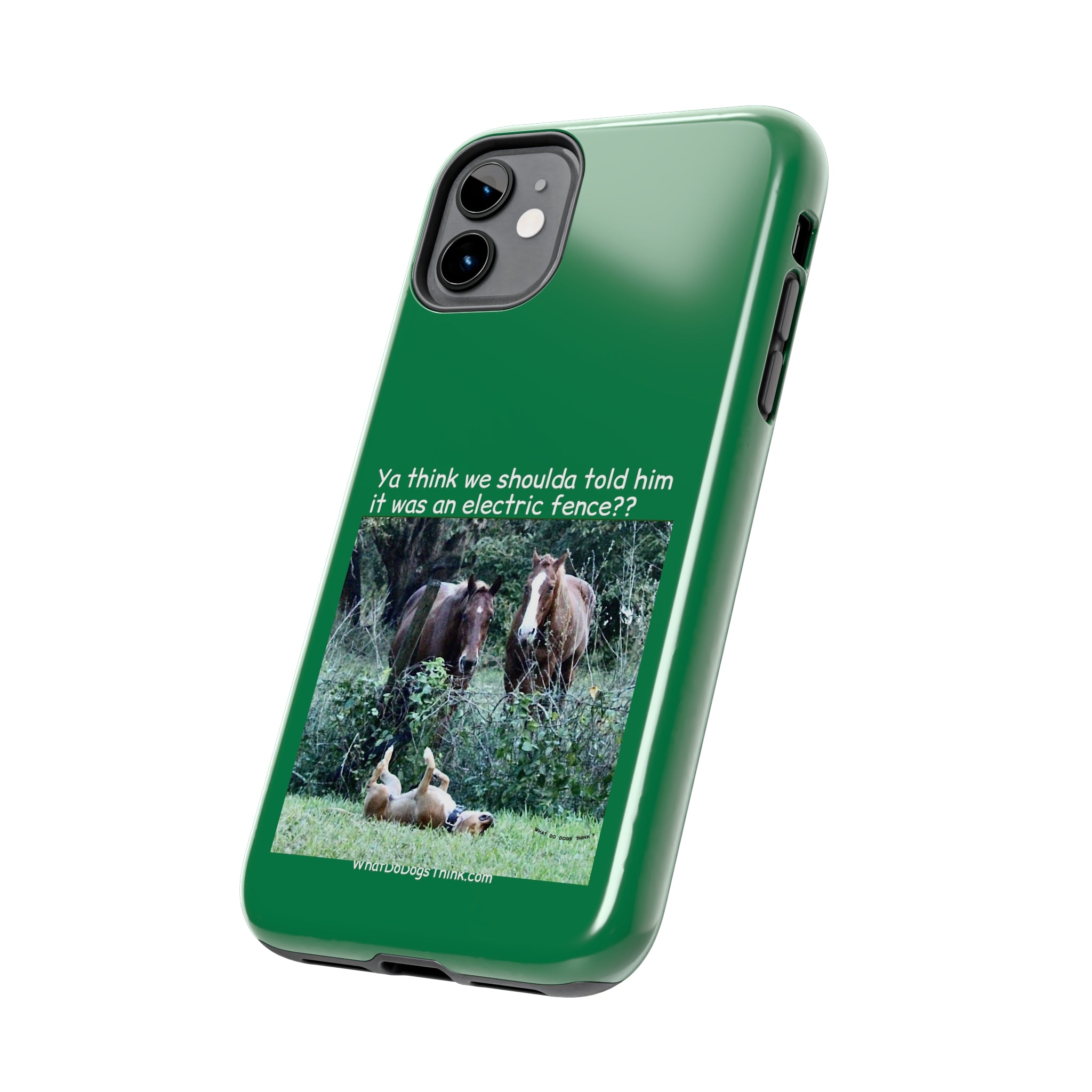 Electric Fence Green Tough Phone Cases