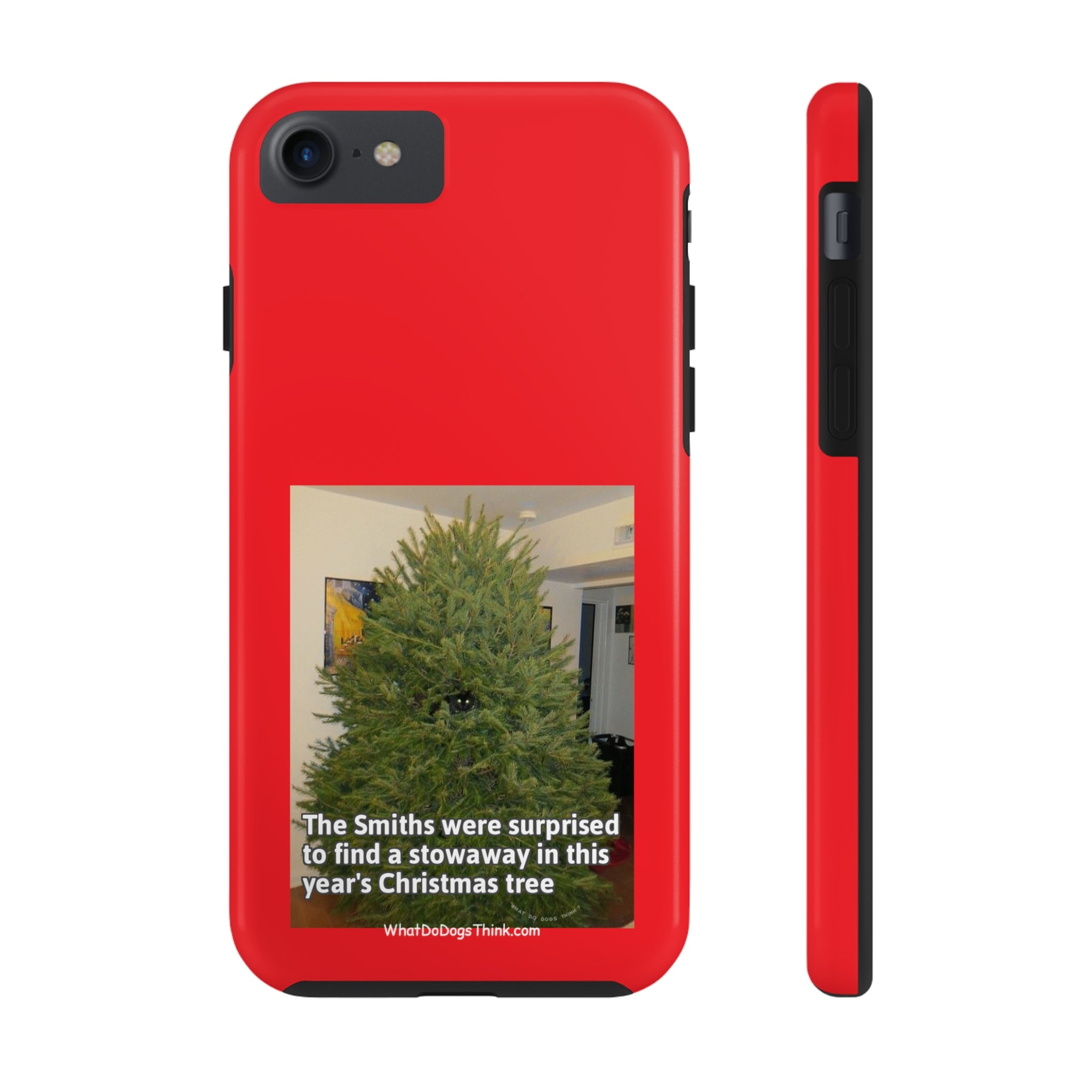 Stowaway Cat Red Tough Phone Cases