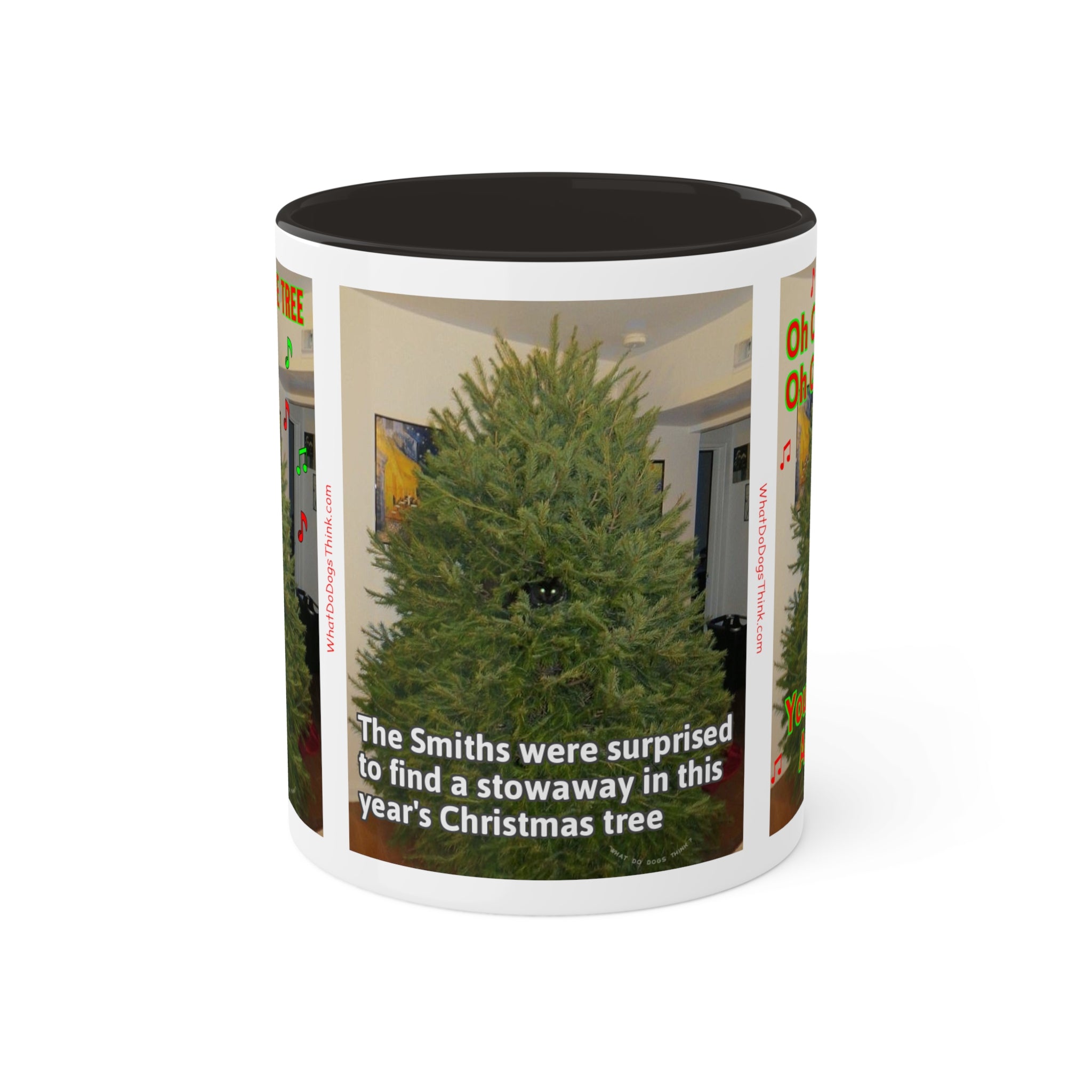 Christmas Tree Cat Mug 11oz
