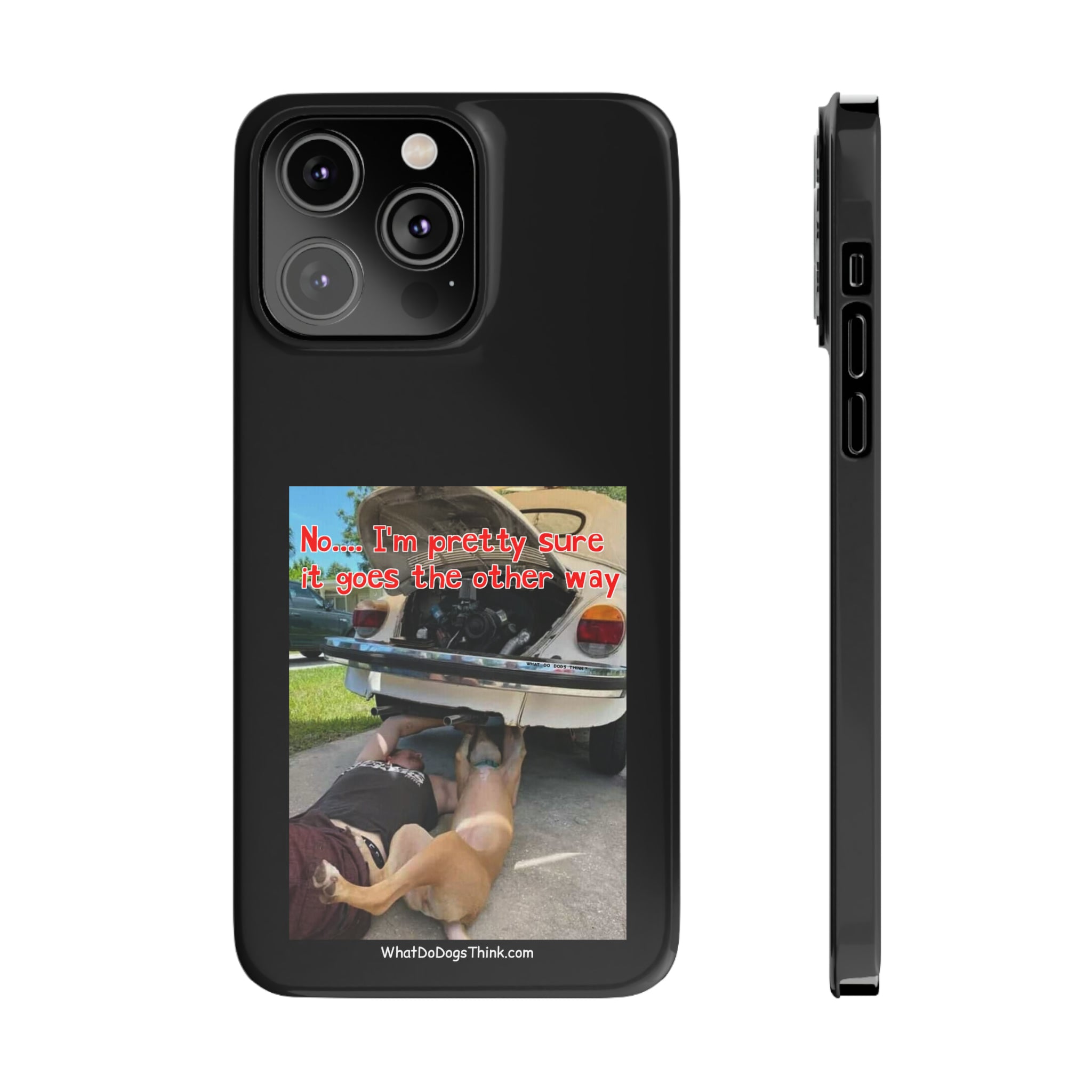 Other Way Black Slim Phone Cases