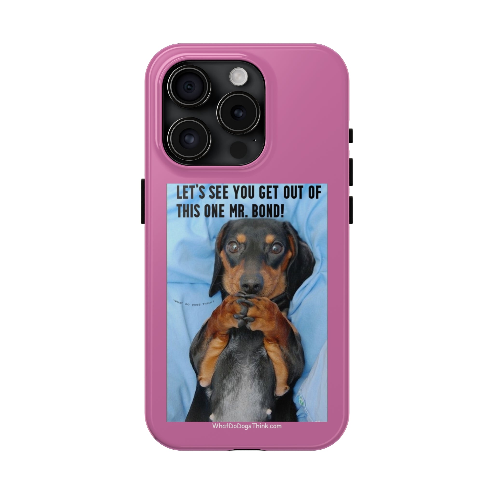 Mr Bond Pink Tough Phone Cases