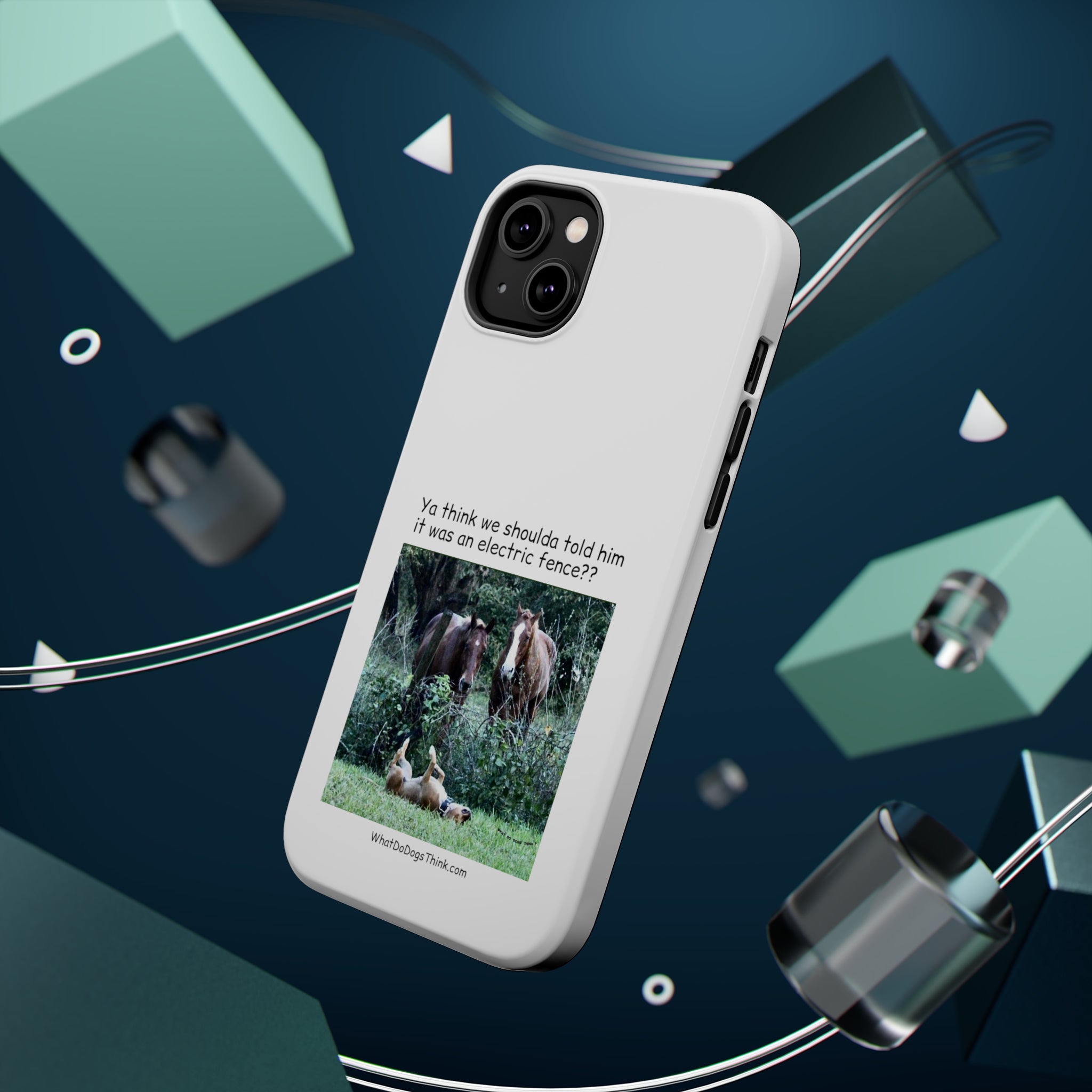 Electric Fence White MagSafe Tough Cases