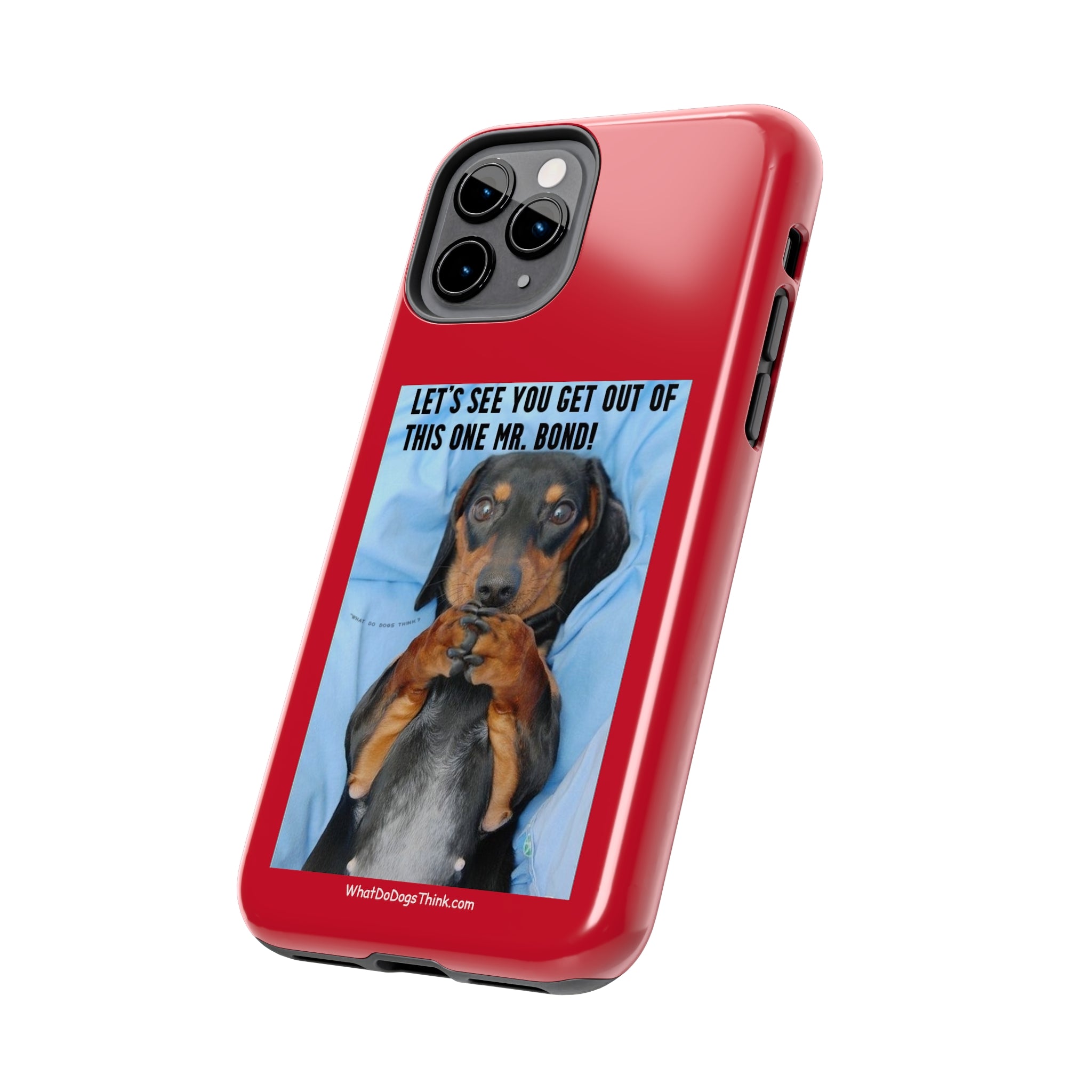 Mr Bond Red Tough Phone Cases
