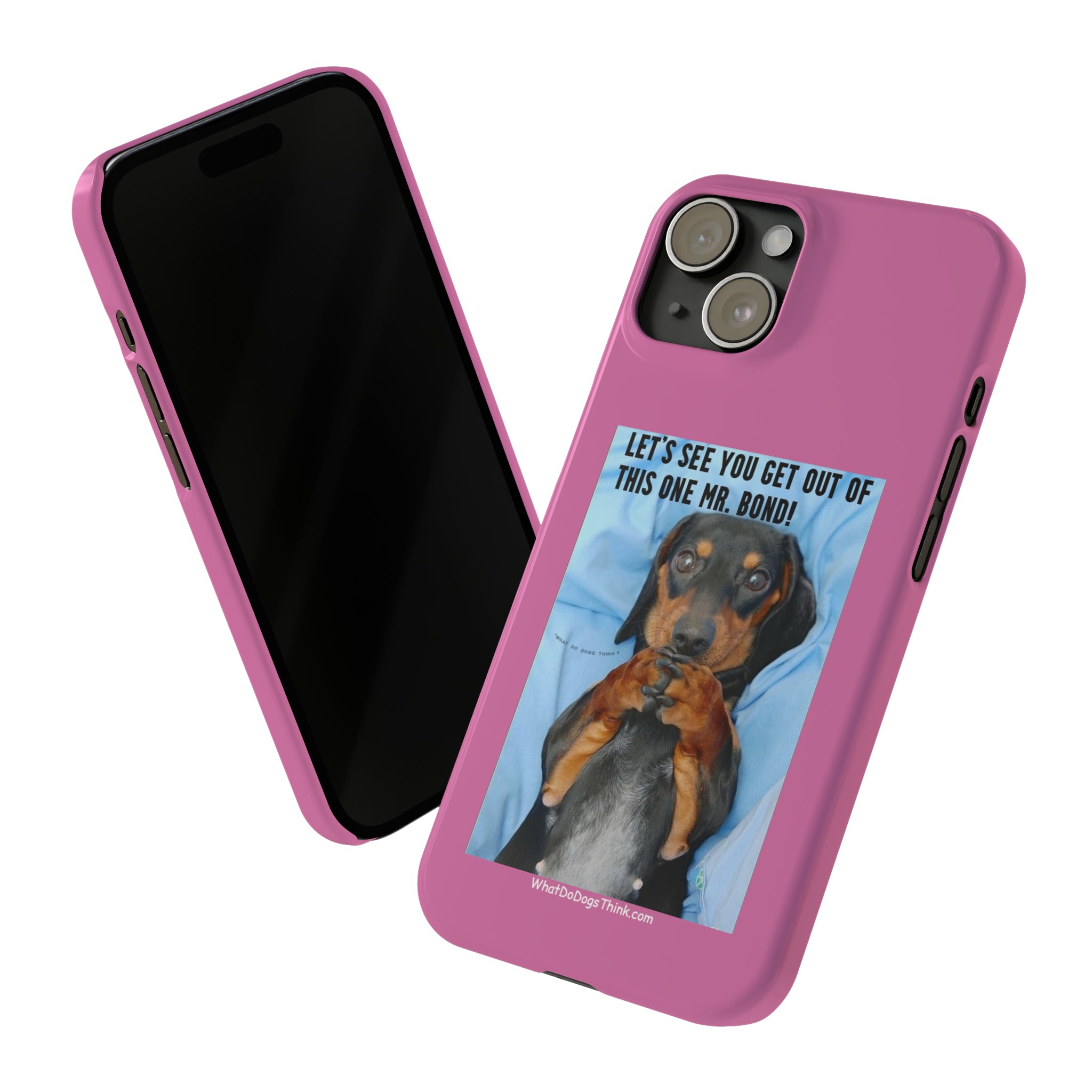 Mr. Bond Pink Slim Phone Cases