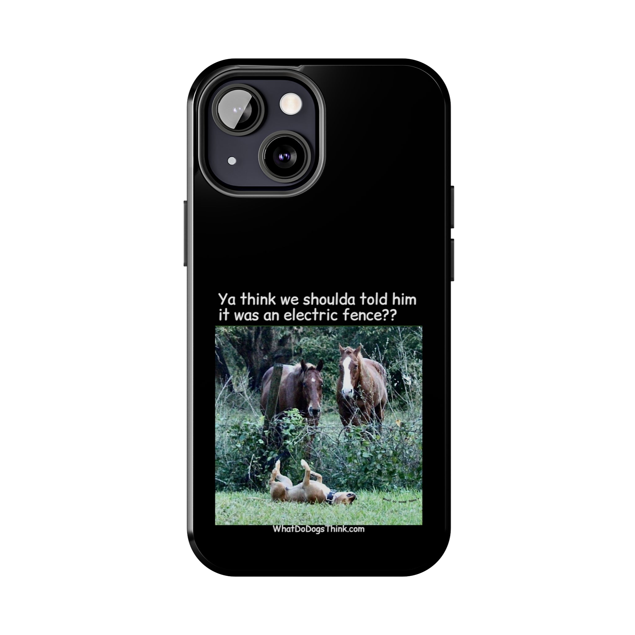 Electric Fence Black Tough Phone Cases