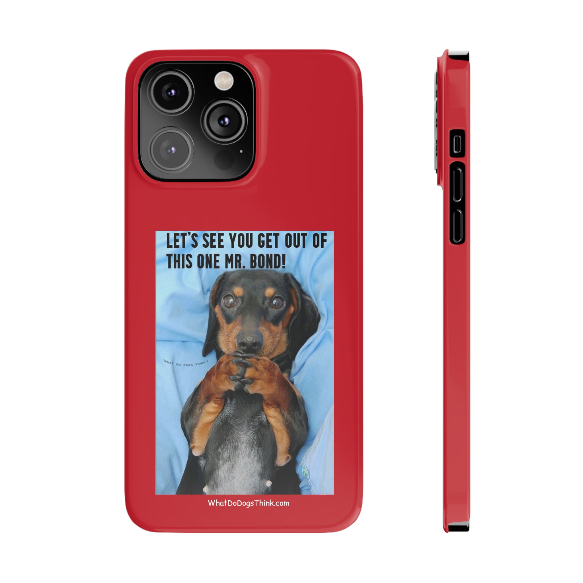 Mr. Bond Red Slim Phone Cases