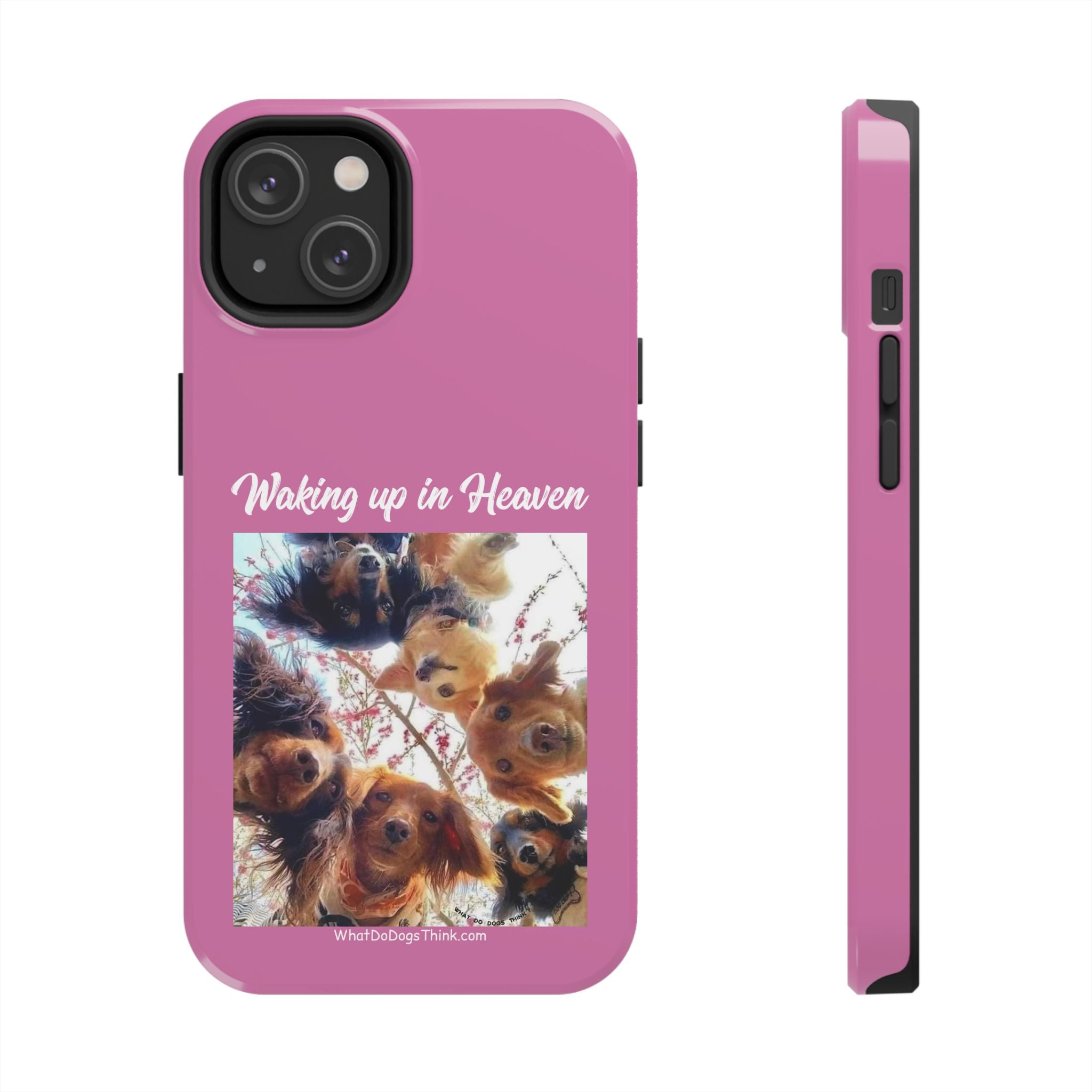 Waking Up in Heaven Pink Tough Phone Cases