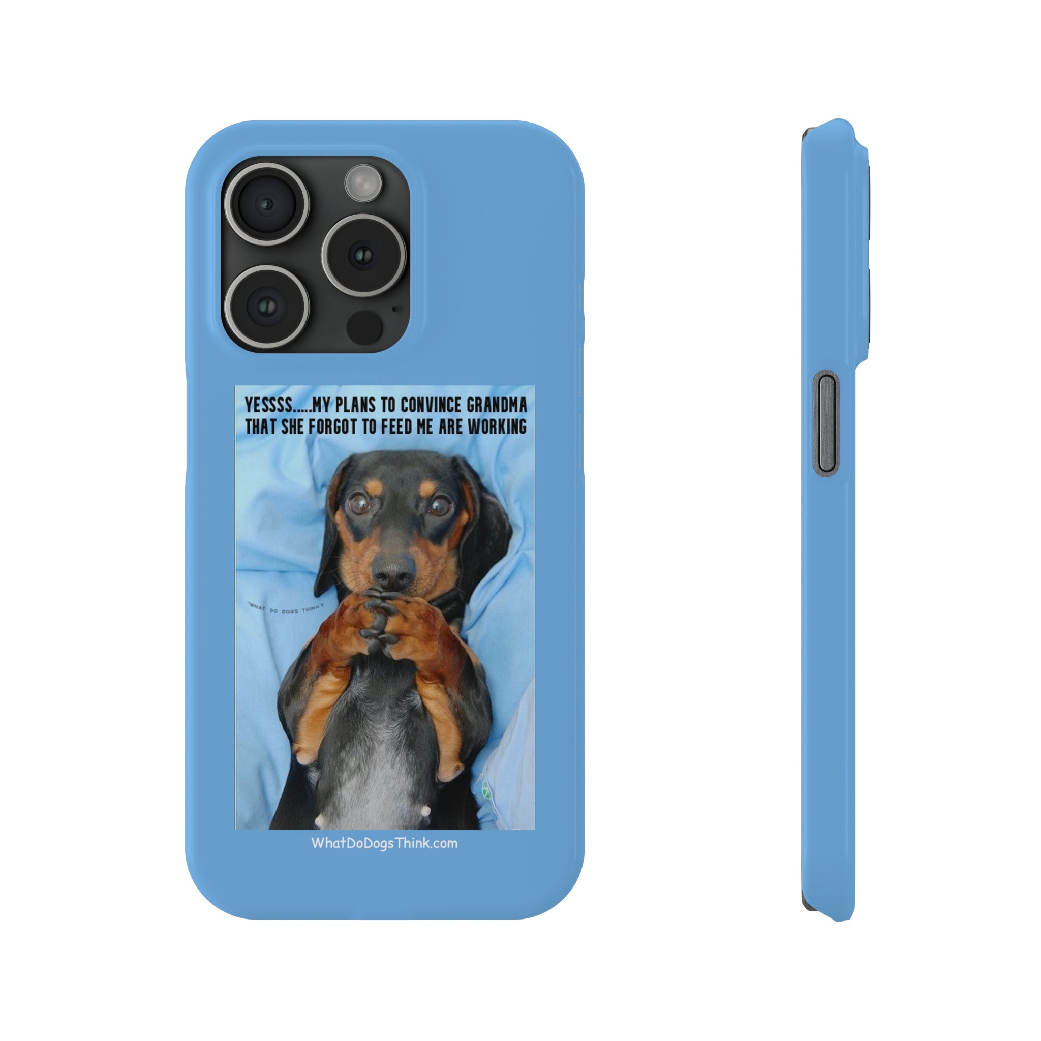 Grandma Blue Slim Phone Cases