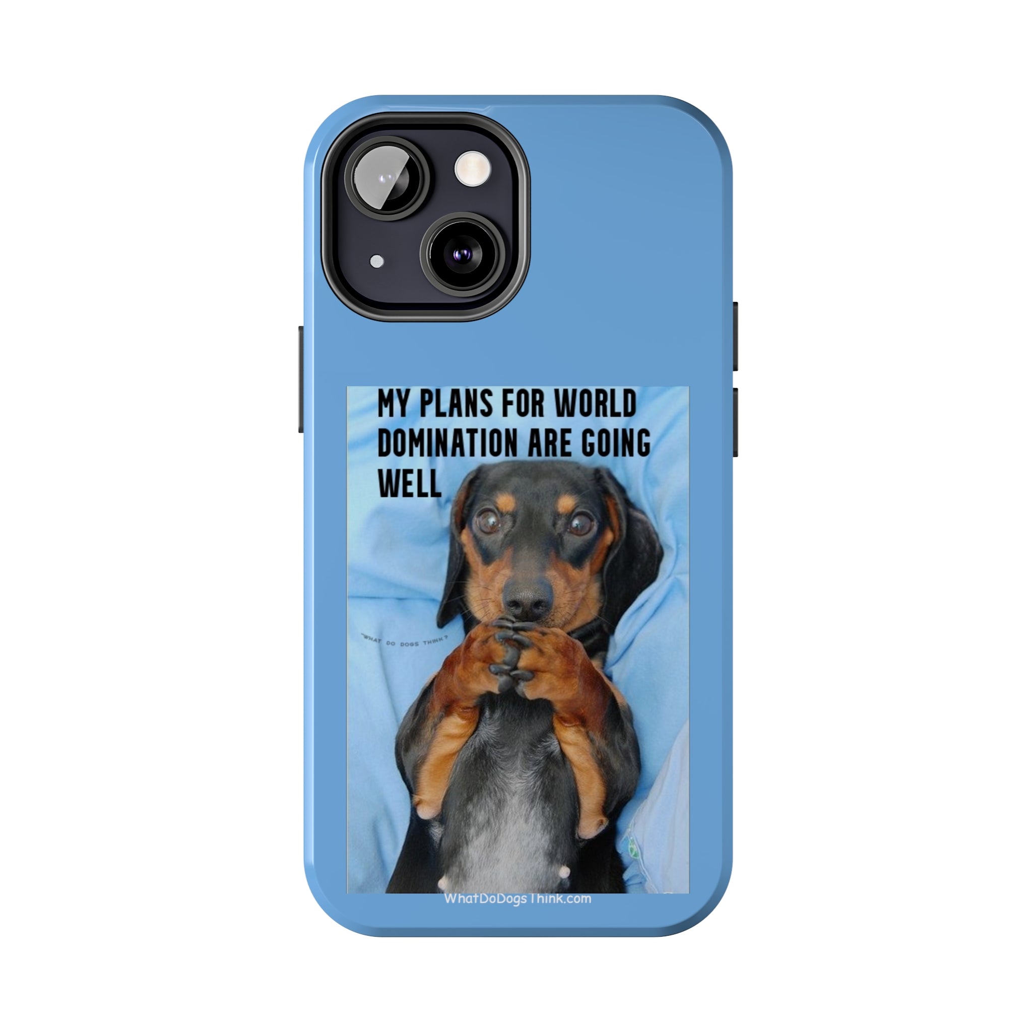 World Domination Blue Tough Phone Cases