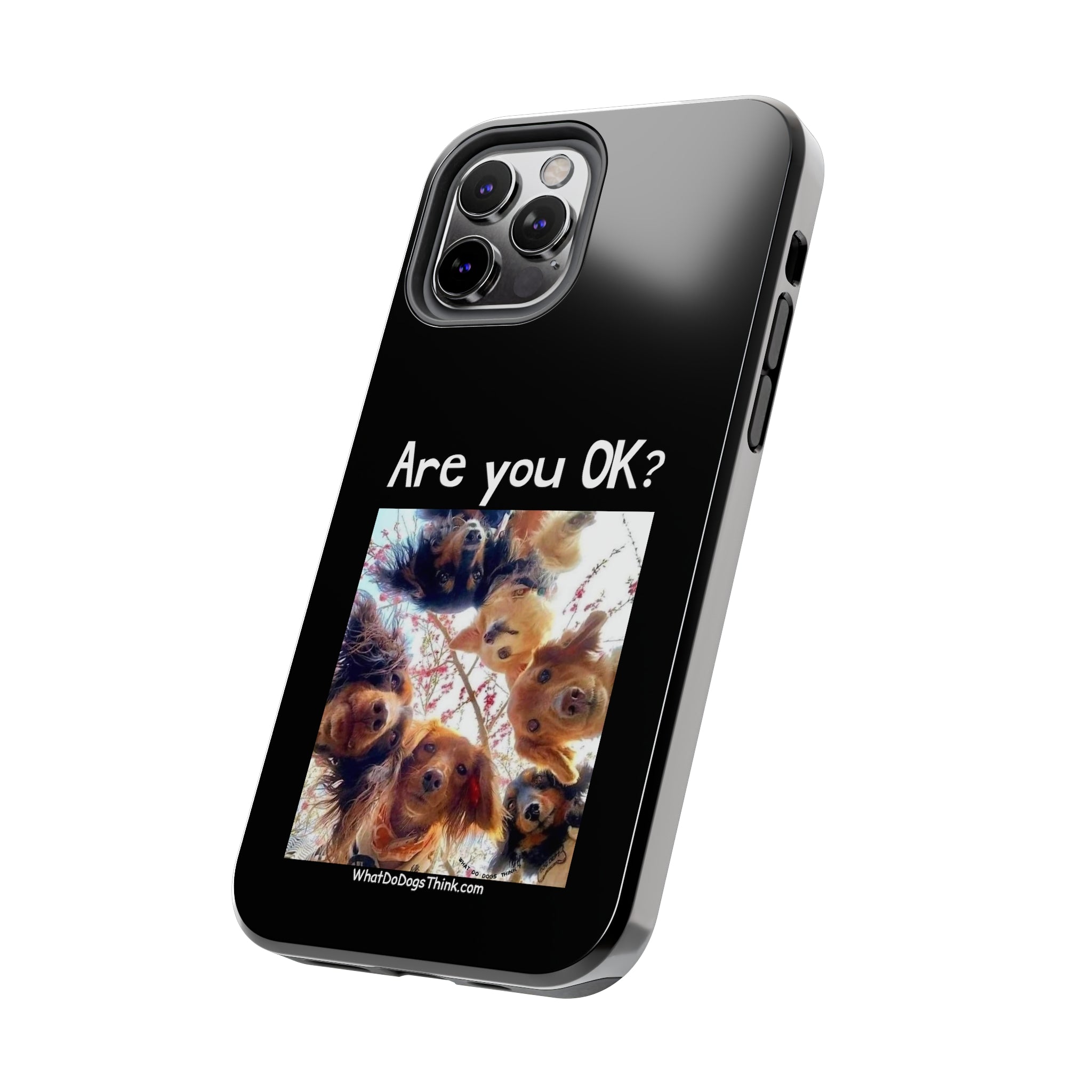 Are you OK? Black Tough Phone Cases