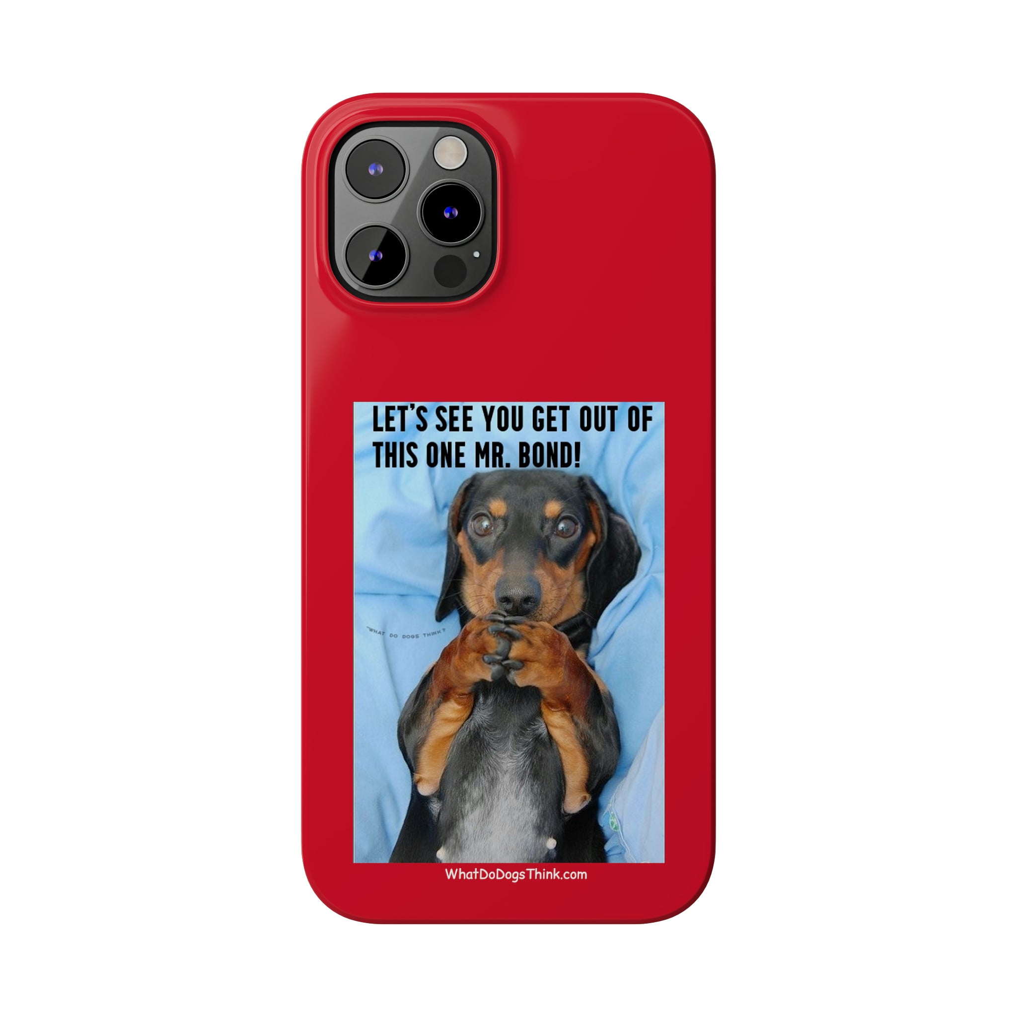 Mr. Bond Red Slim Phone Cases