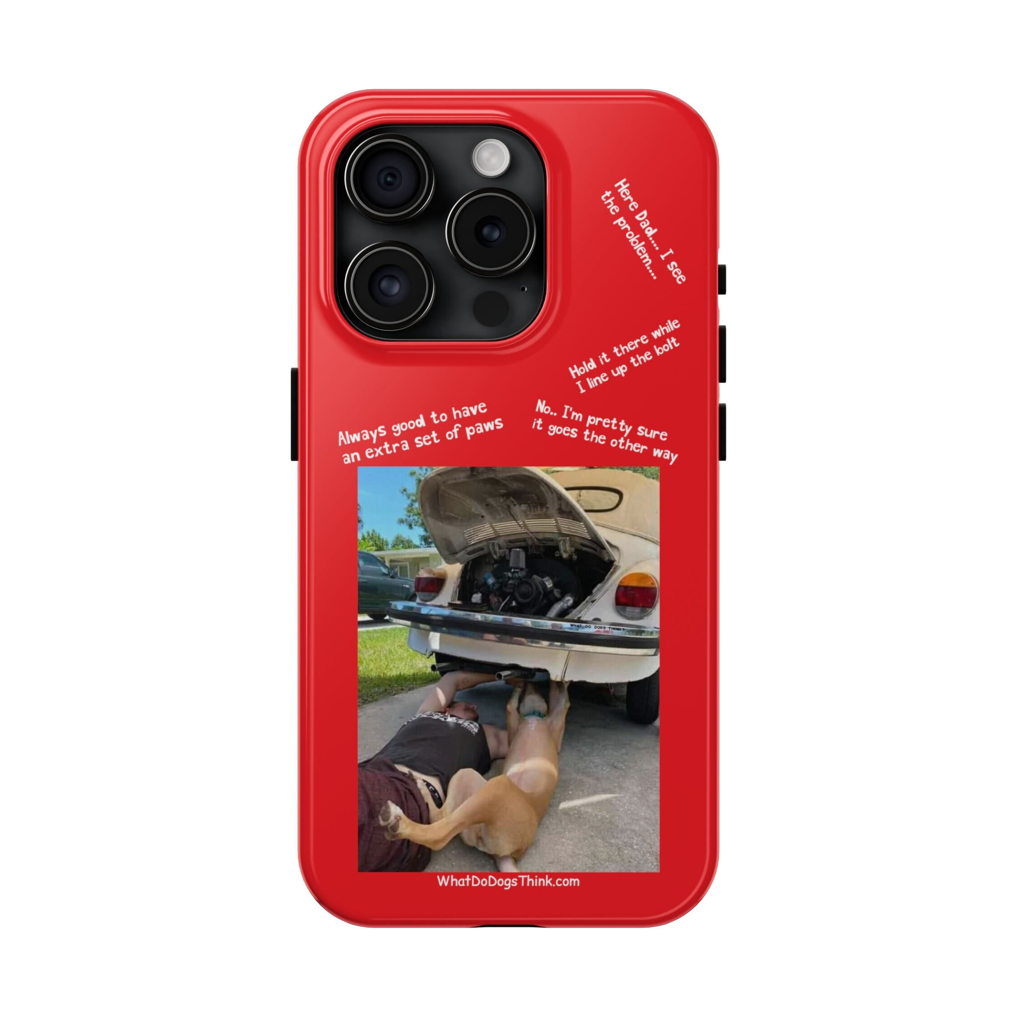 Bug Helper Compilation Red Tough Phone Cases