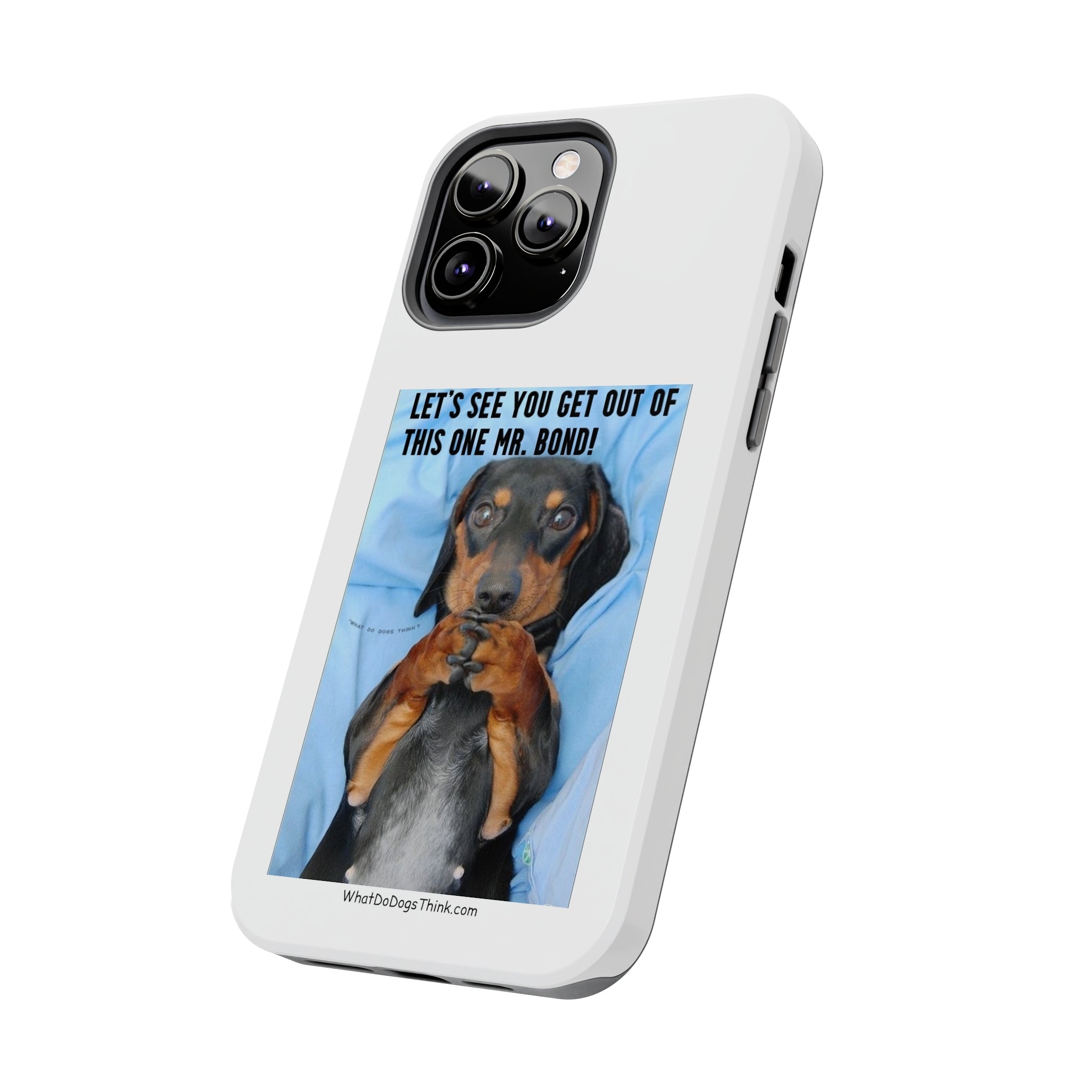 Mr Bond White Tough Phone Cases