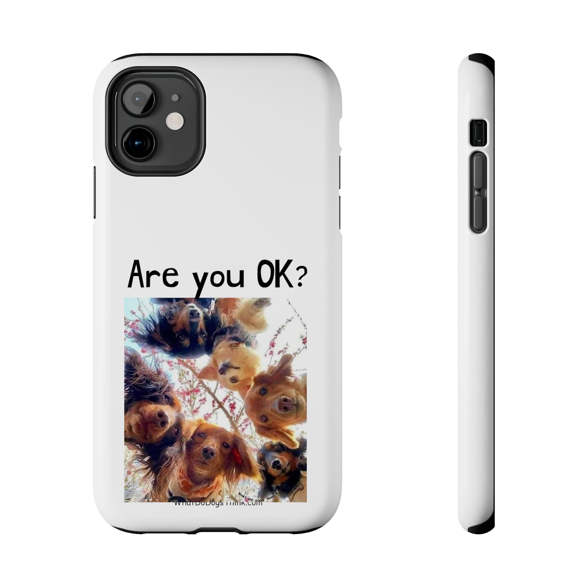 Are You OK? White Tough Phone Cases