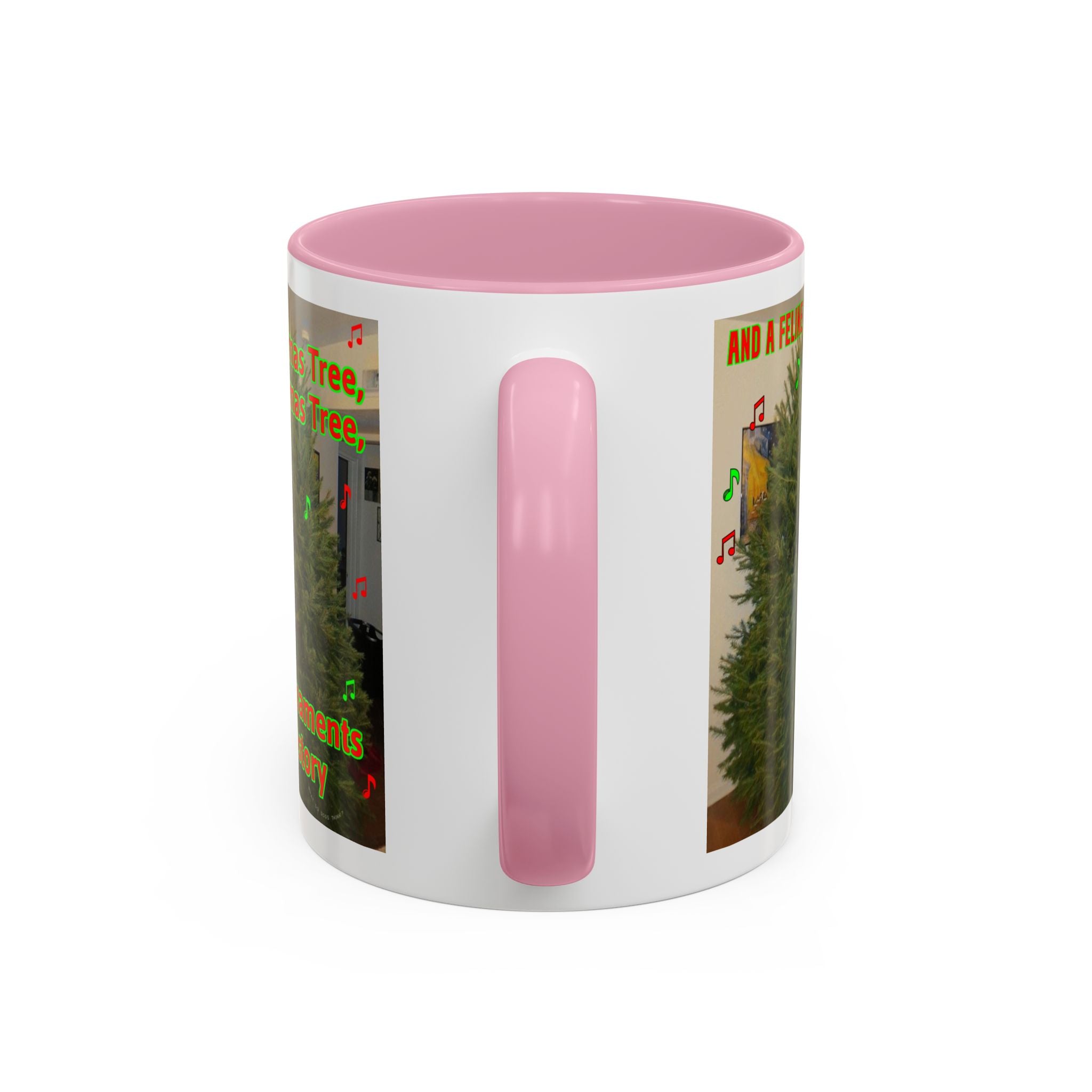 Christmas Tree Cat Mug