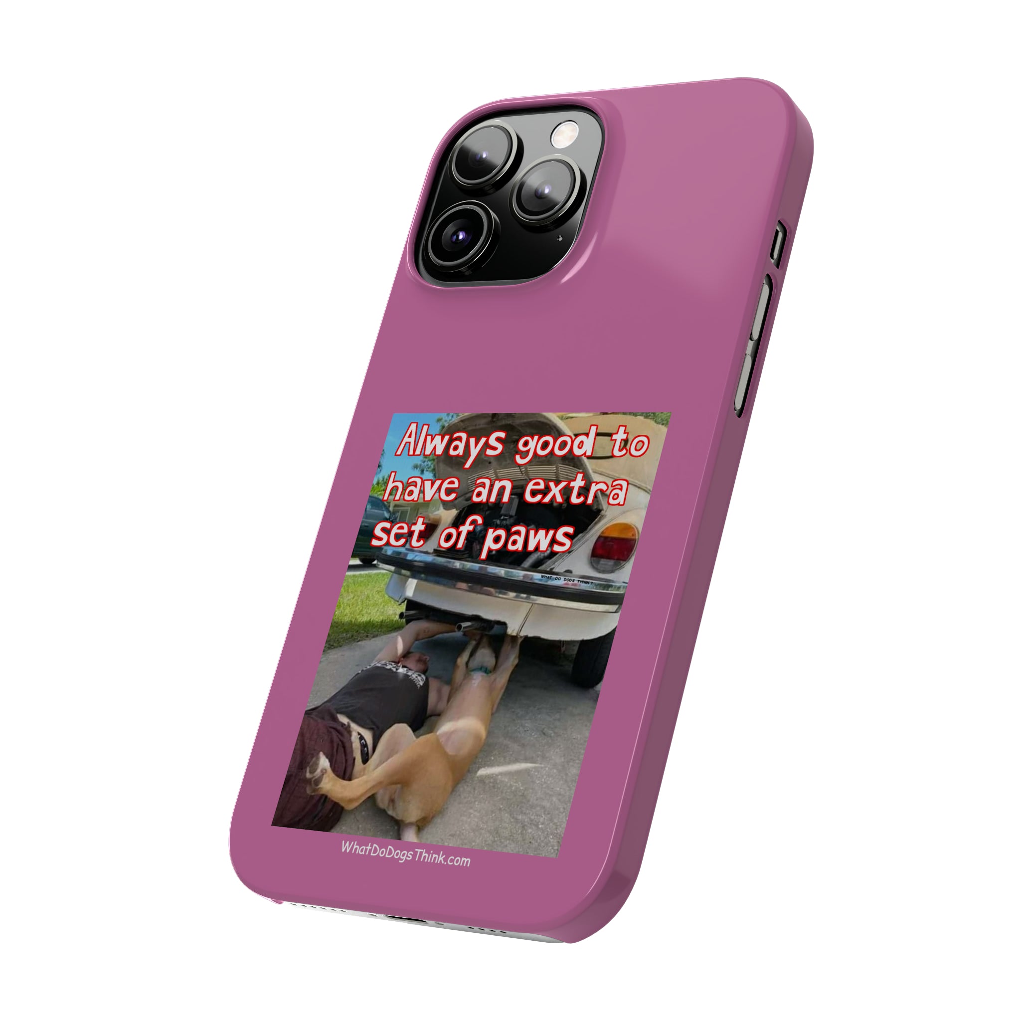 Extra Paws Pink Slim Phone Case