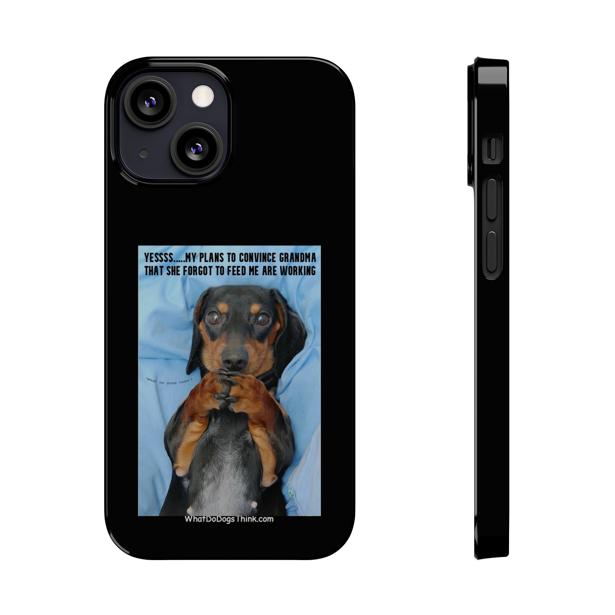 Grandma Black Slim Phone Cases