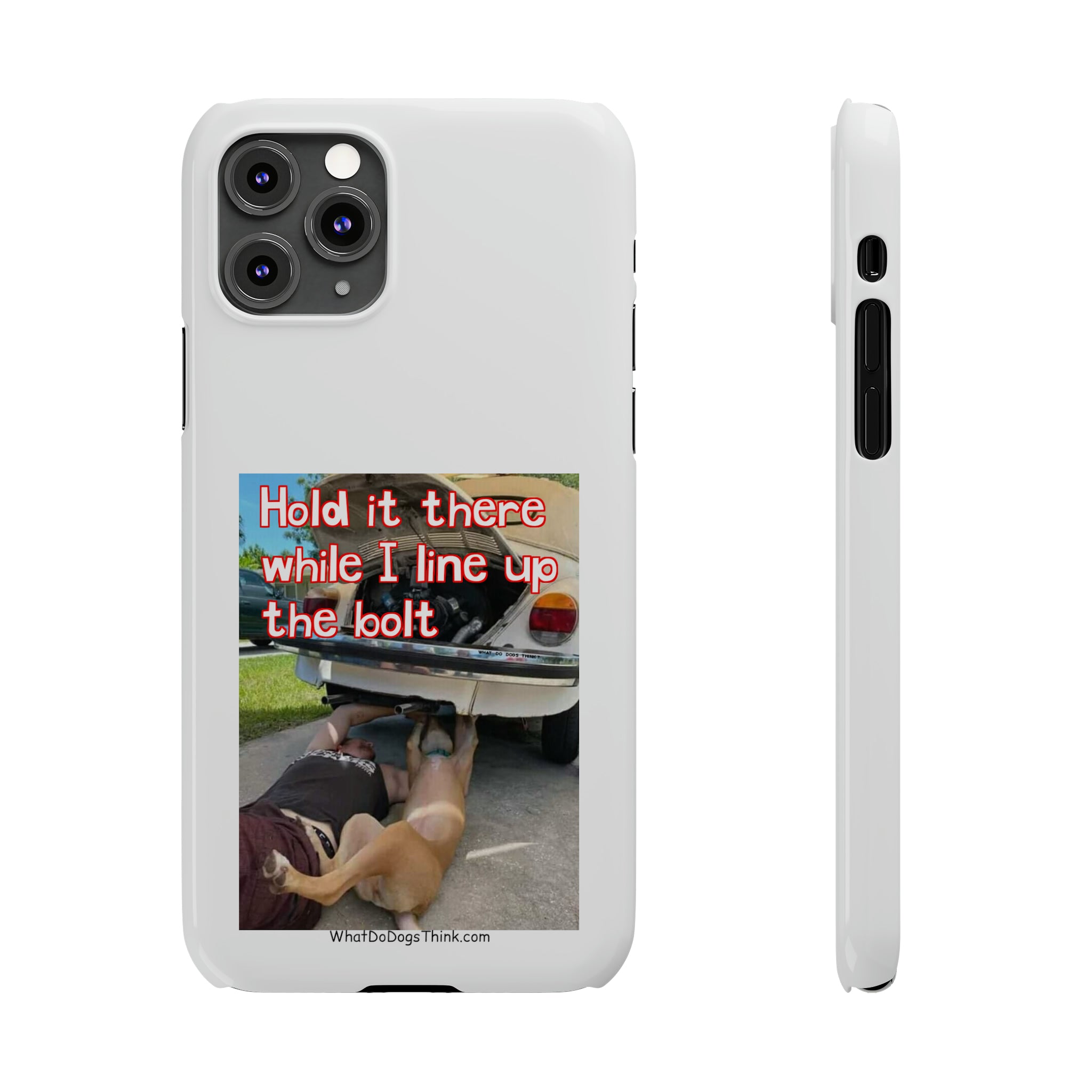 Hold It White Slim Phone Cases