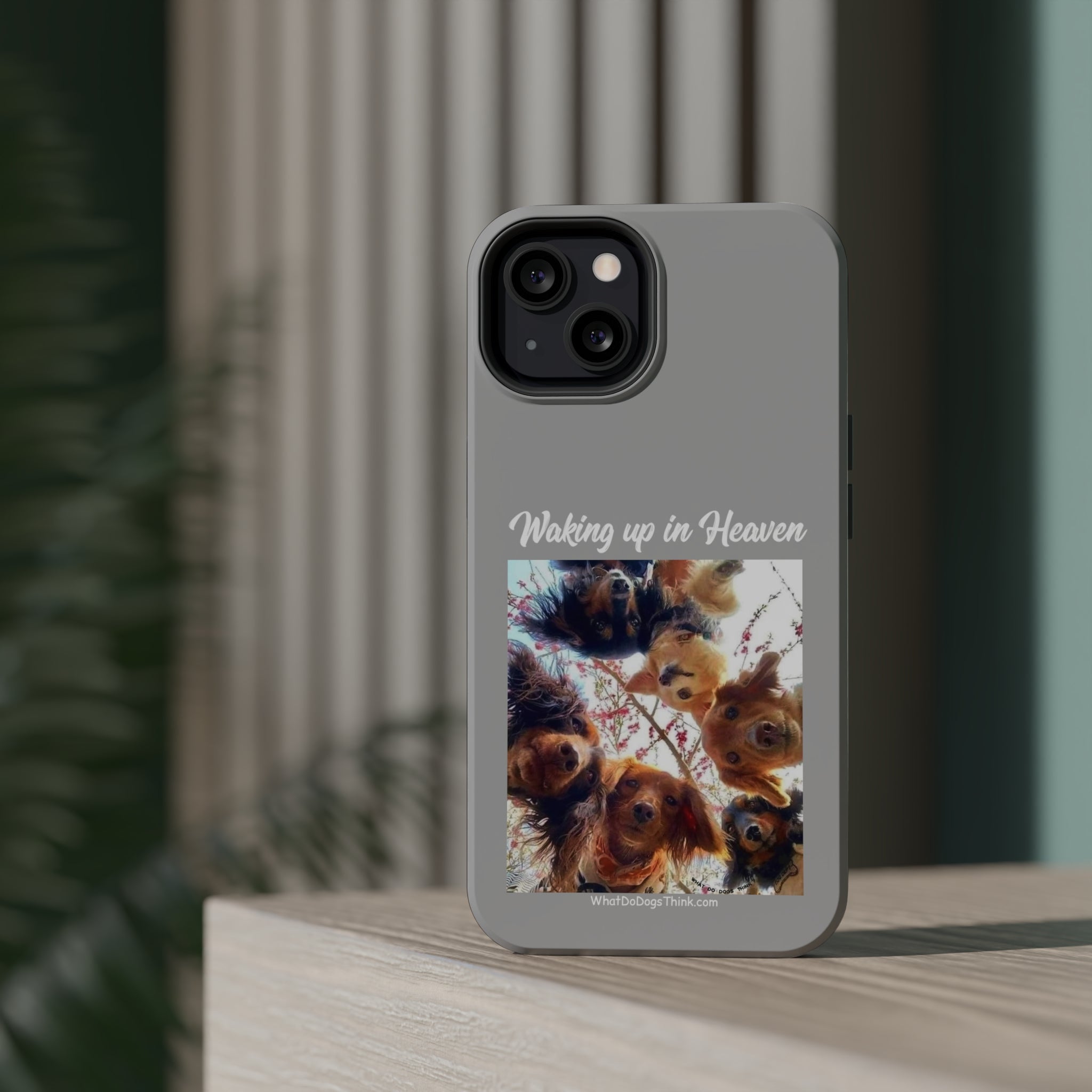 Waking Up In Heaven Gray MagSafe Tough Cases