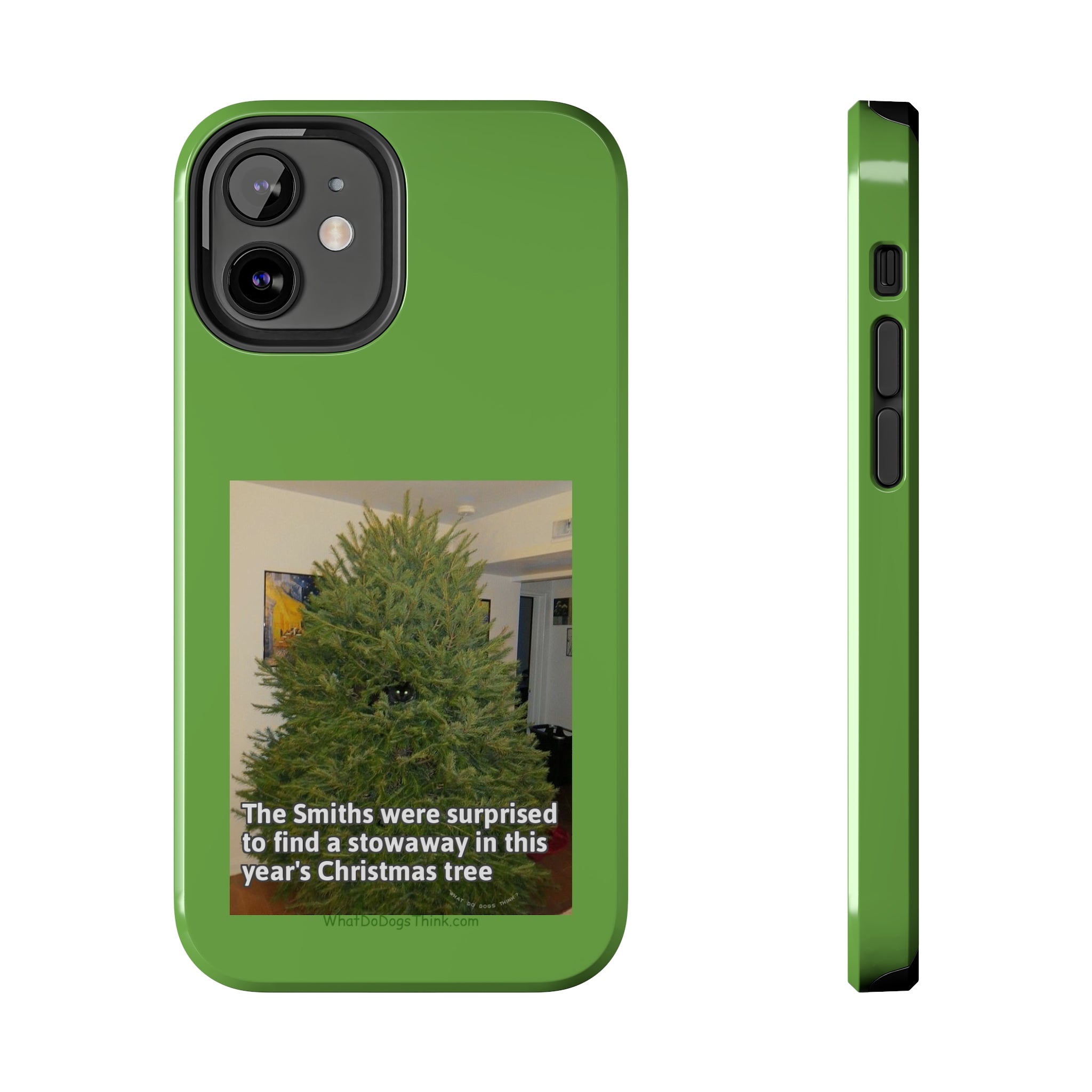 Stowaway Cat Green Tough Phone Cases
