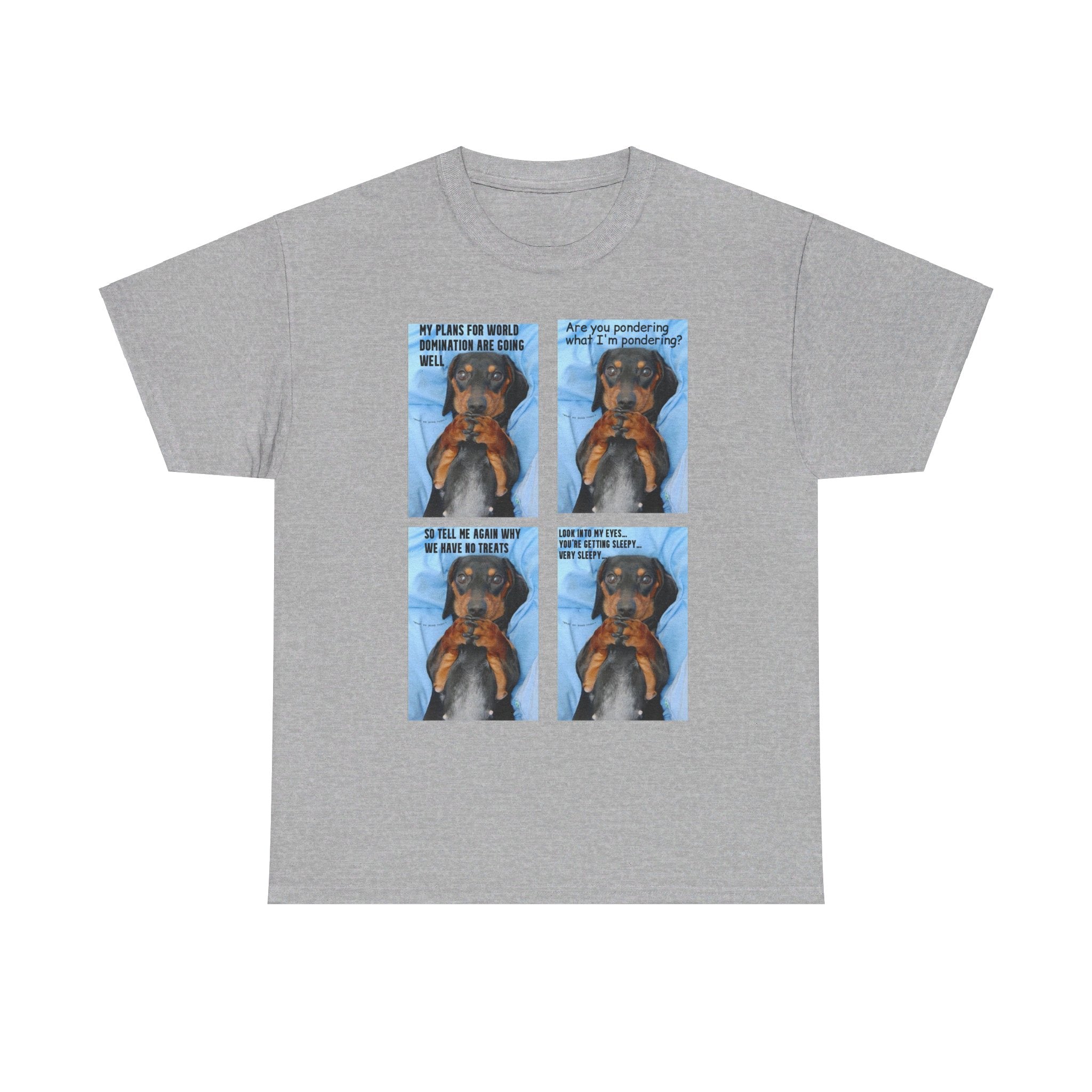 Devious Dachshund T shirt Double Sided