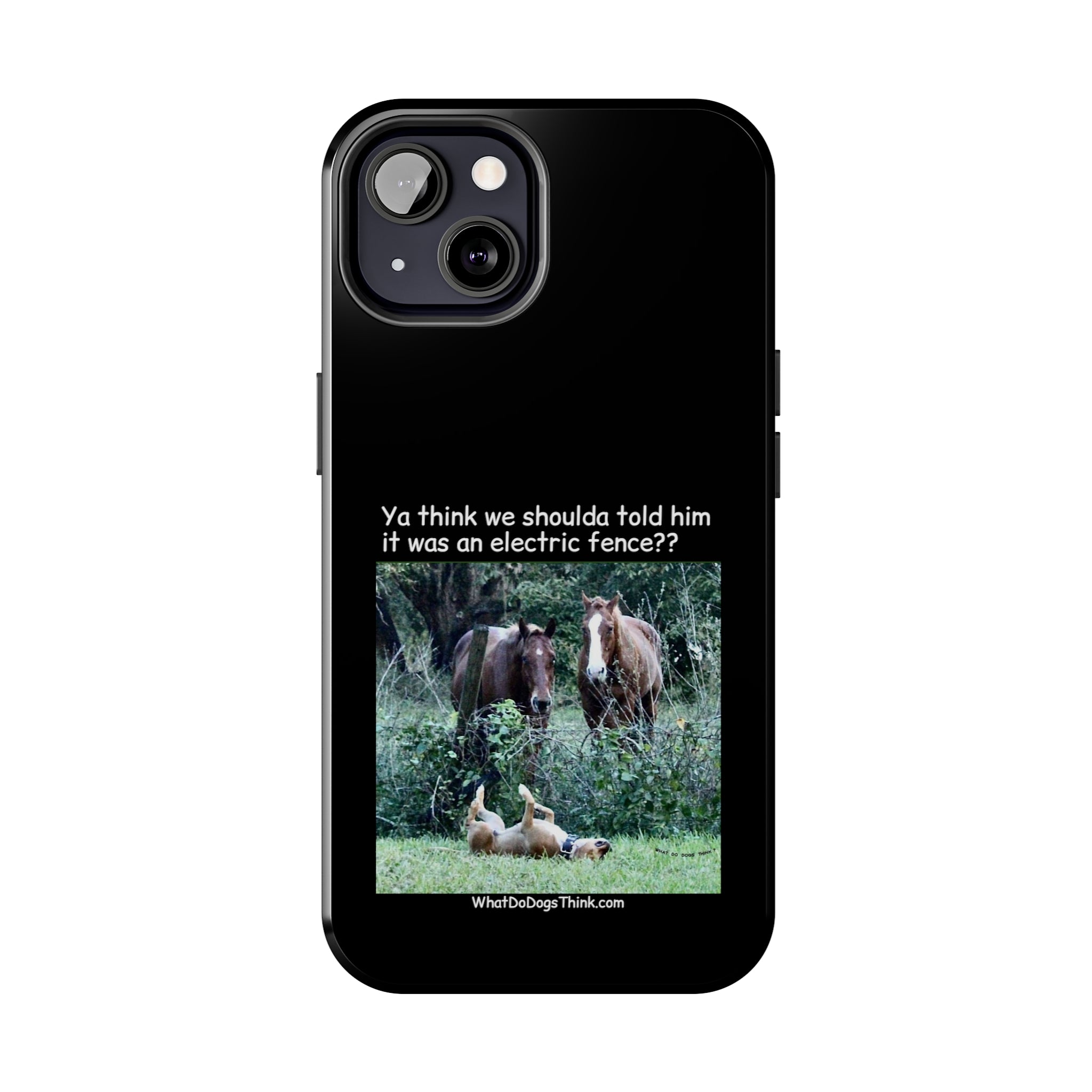 Electric Fence Black Tough Phone Cases