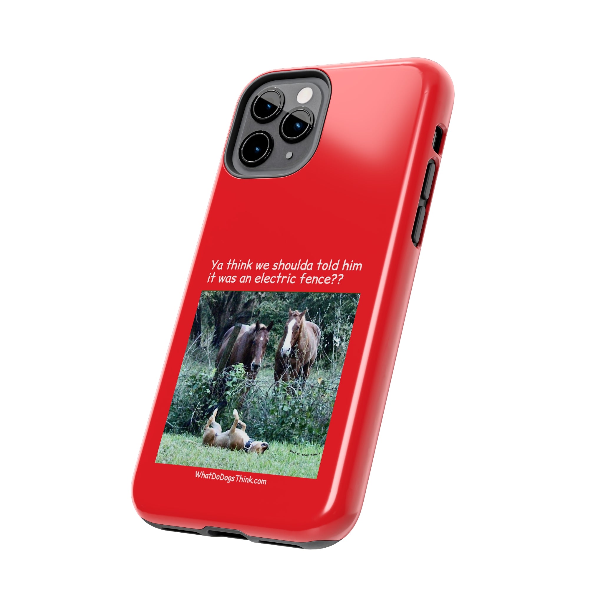 Electric Fence Red Tough Phone Cases
