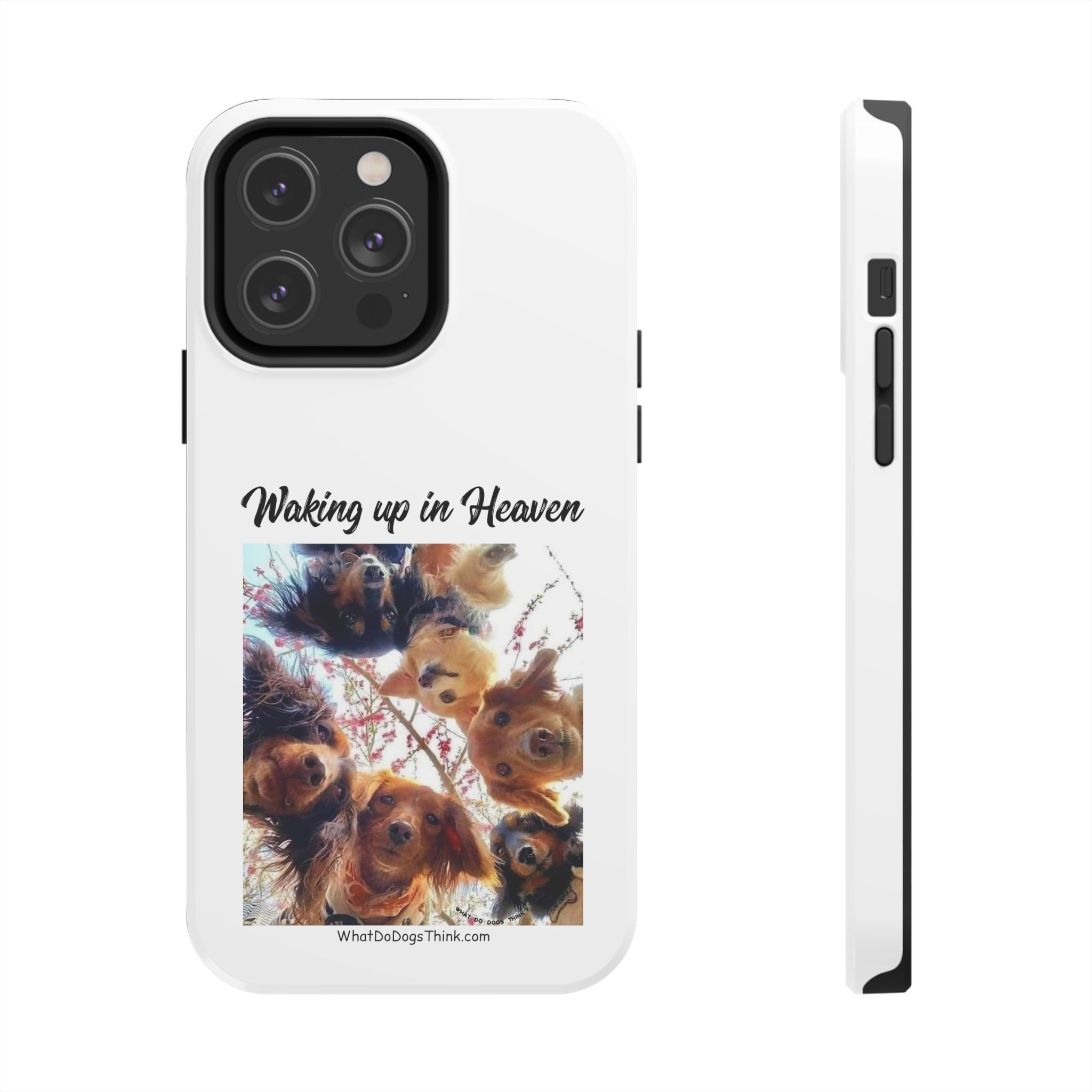 Waking Up in Heaven White Tough Phone Cases