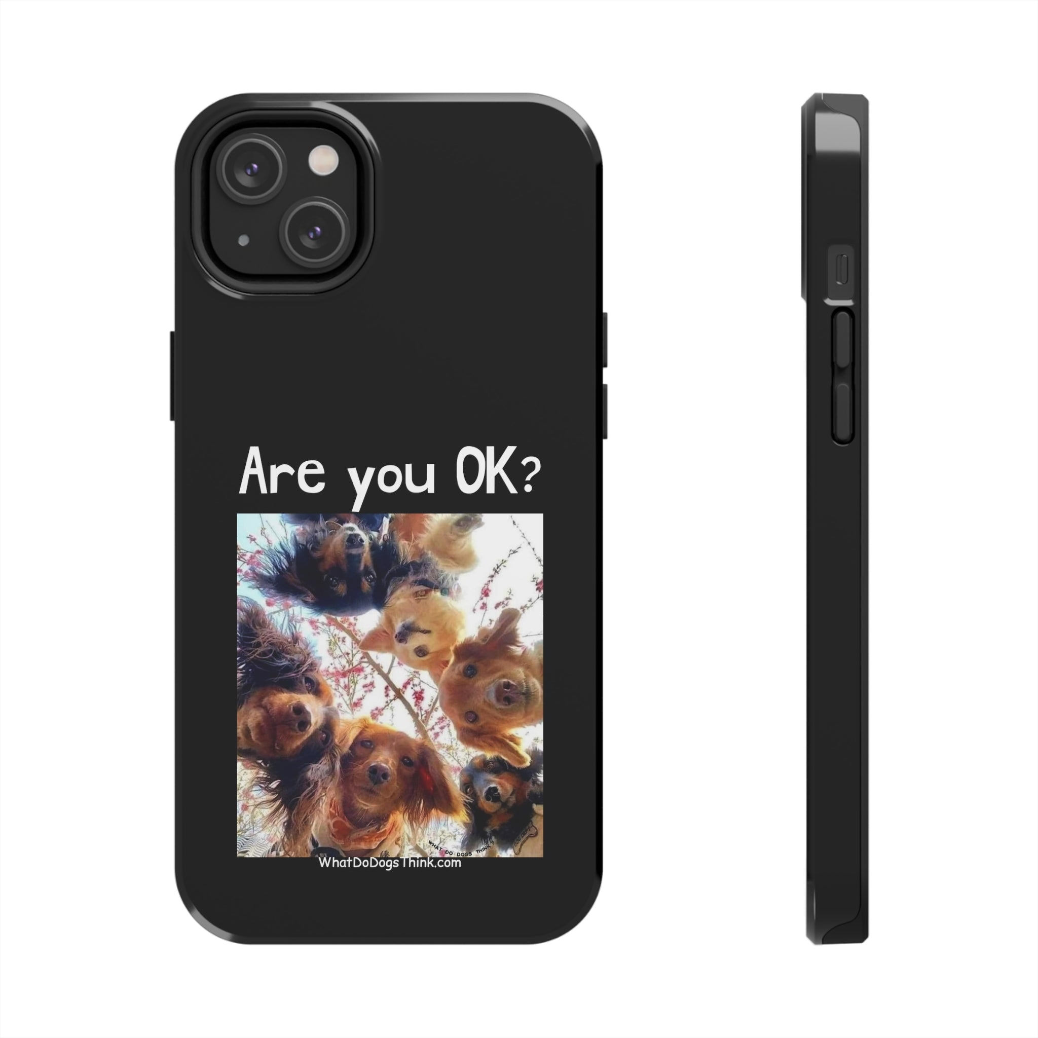 Are you OK? Black Tough Phone Cases