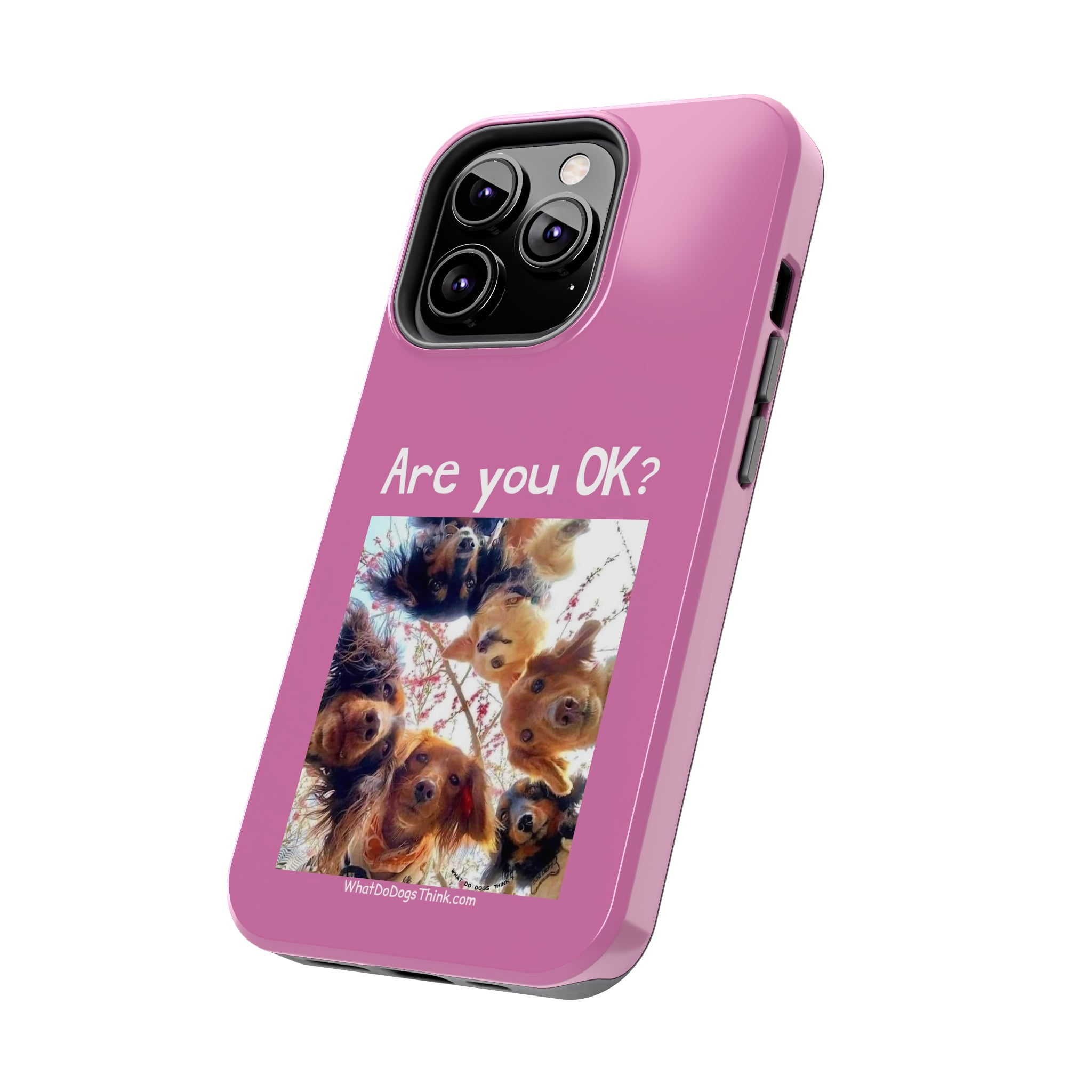 Are you OK? Pink Tough Phone Cases