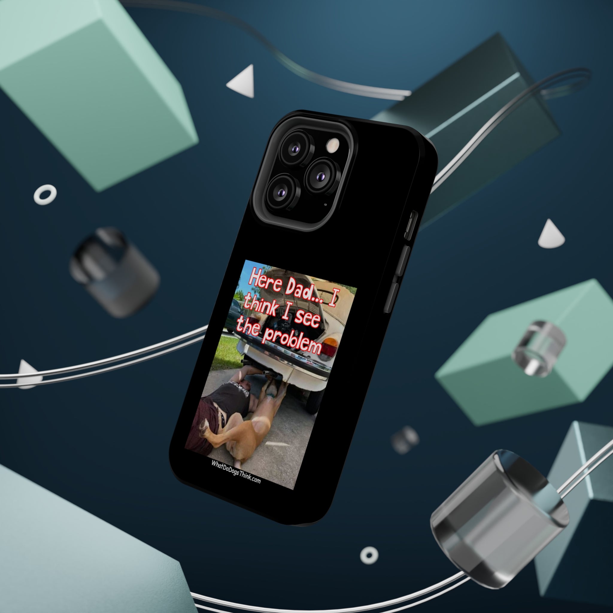 Here Dad Black MagSafe Tough Cases