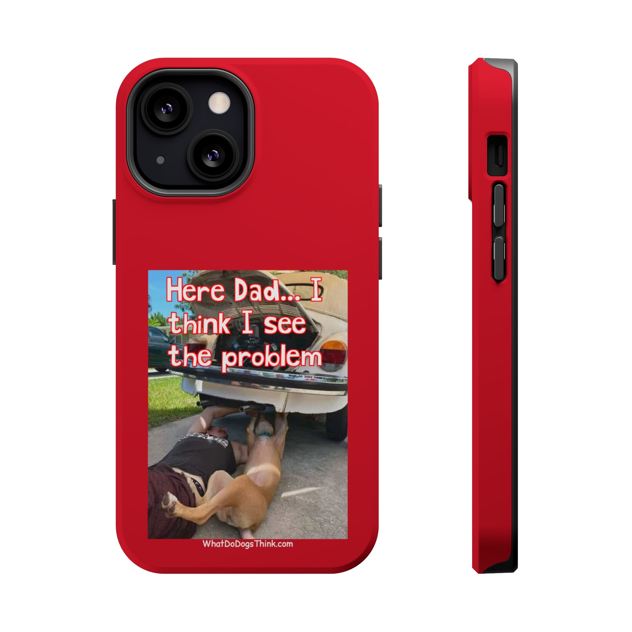 Here Dad Red MagSafe Tough Cases