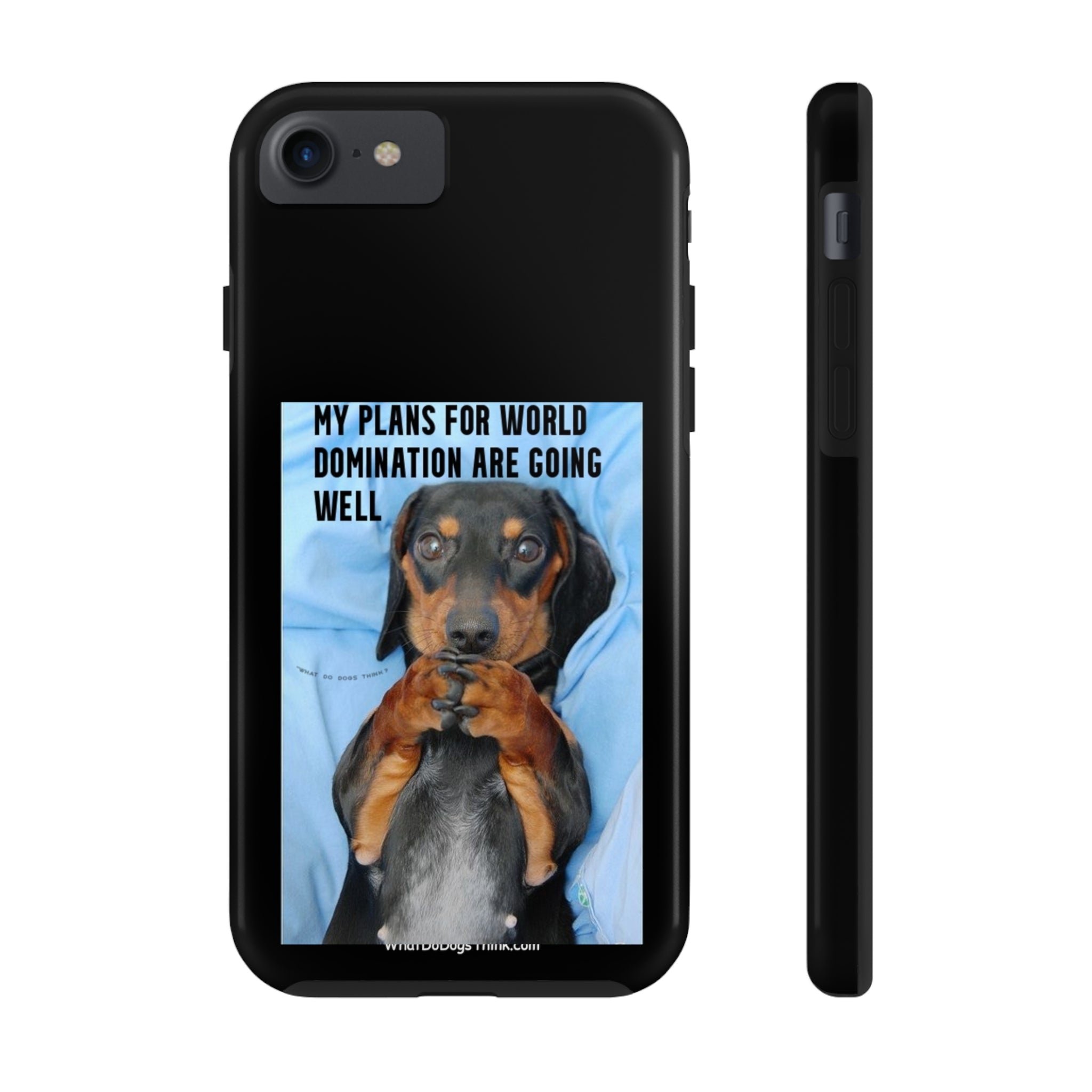 World Domination Black Tough Phone Cases