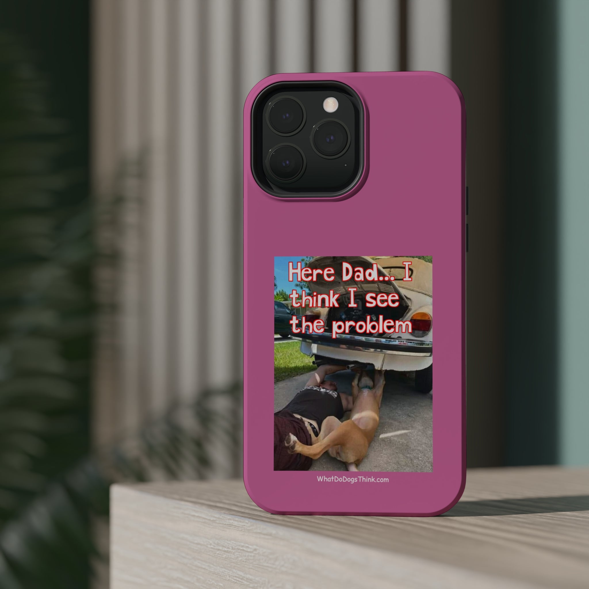 Here Dad Pink MagSafe Tough Cases