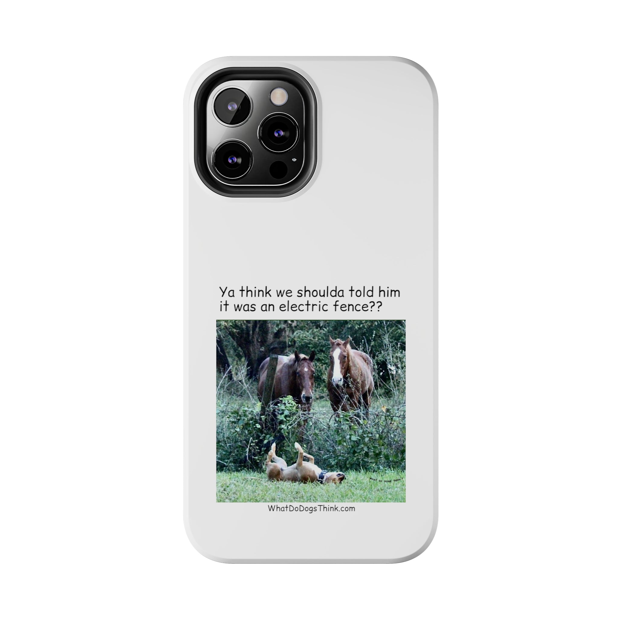 Electric Fence White Tough Phone Cases