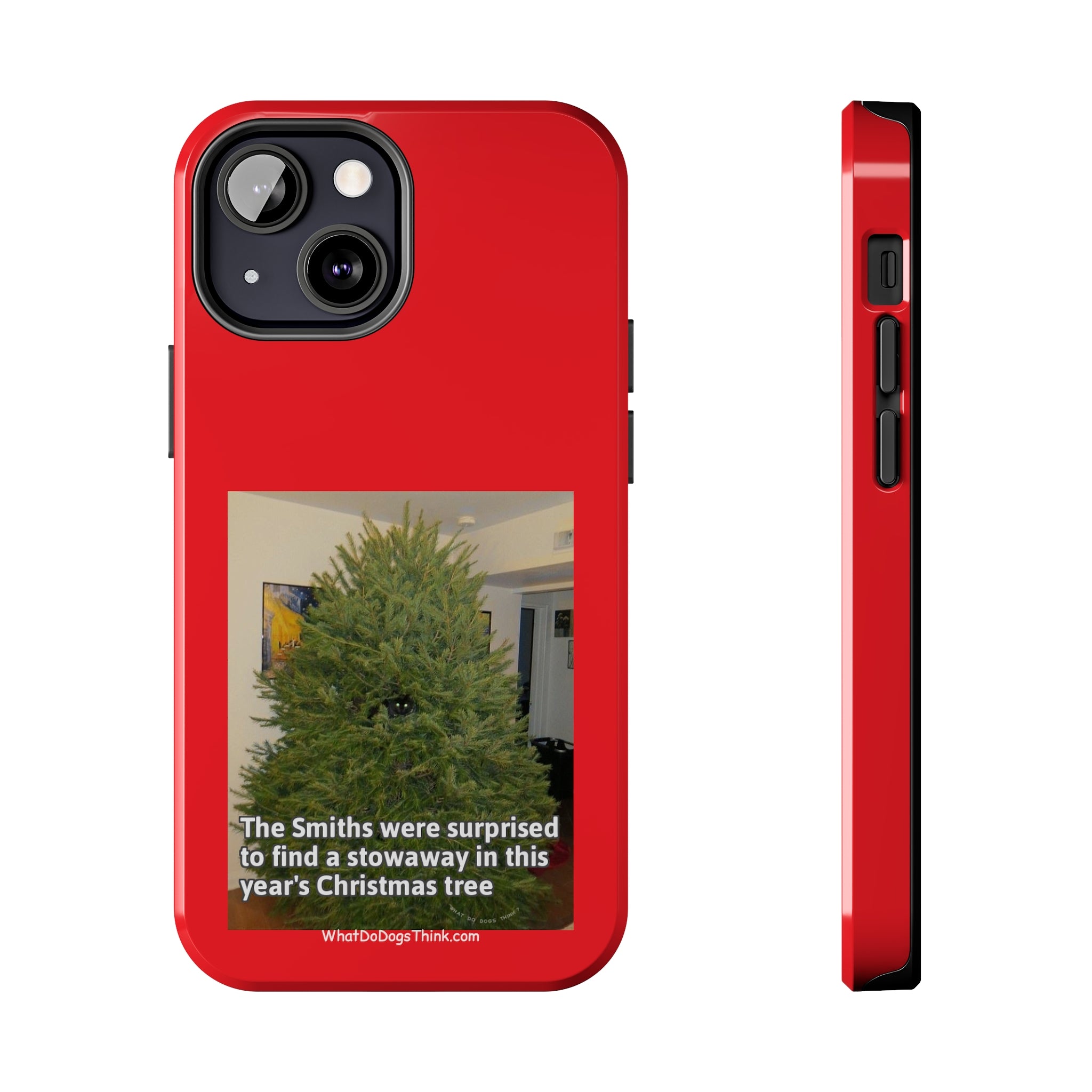 Stowaway Cat Red Tough Phone Cases