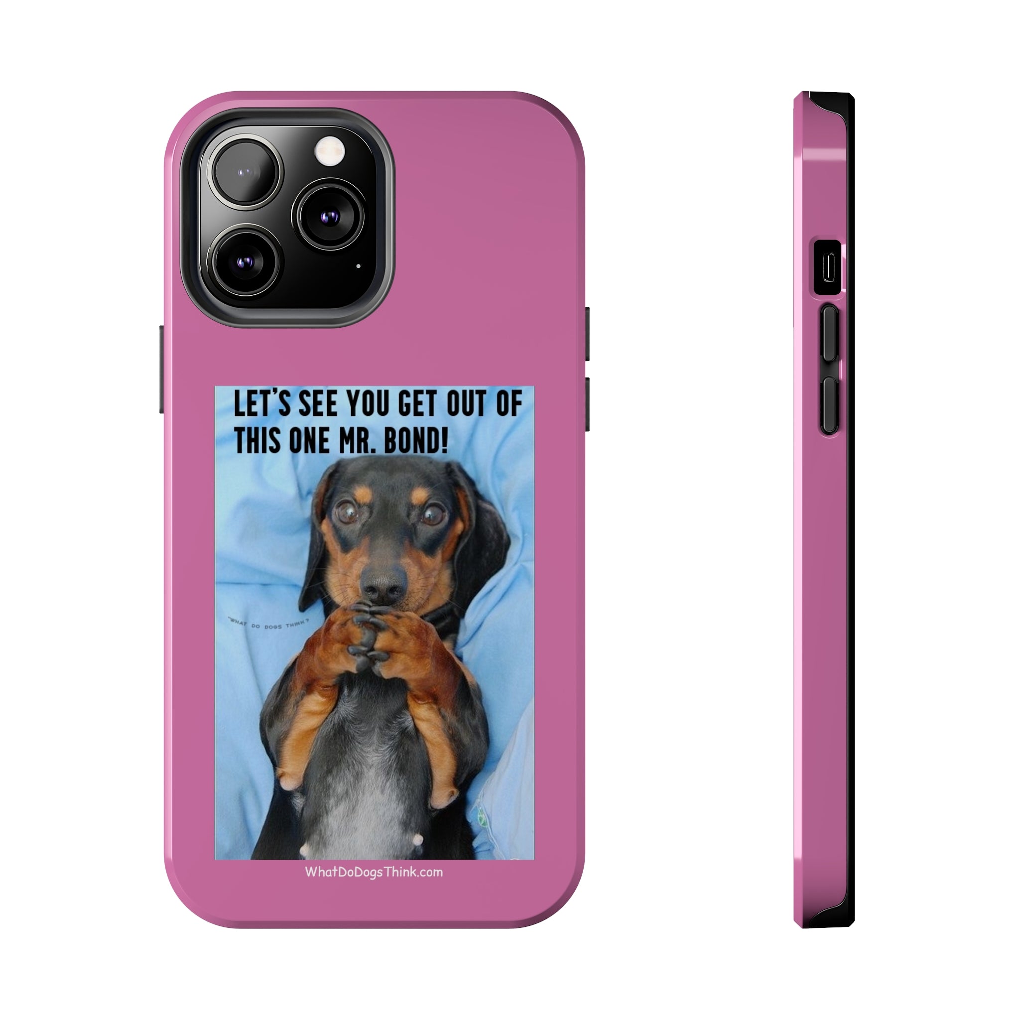 Mr Bond Pink Tough Phone Cases