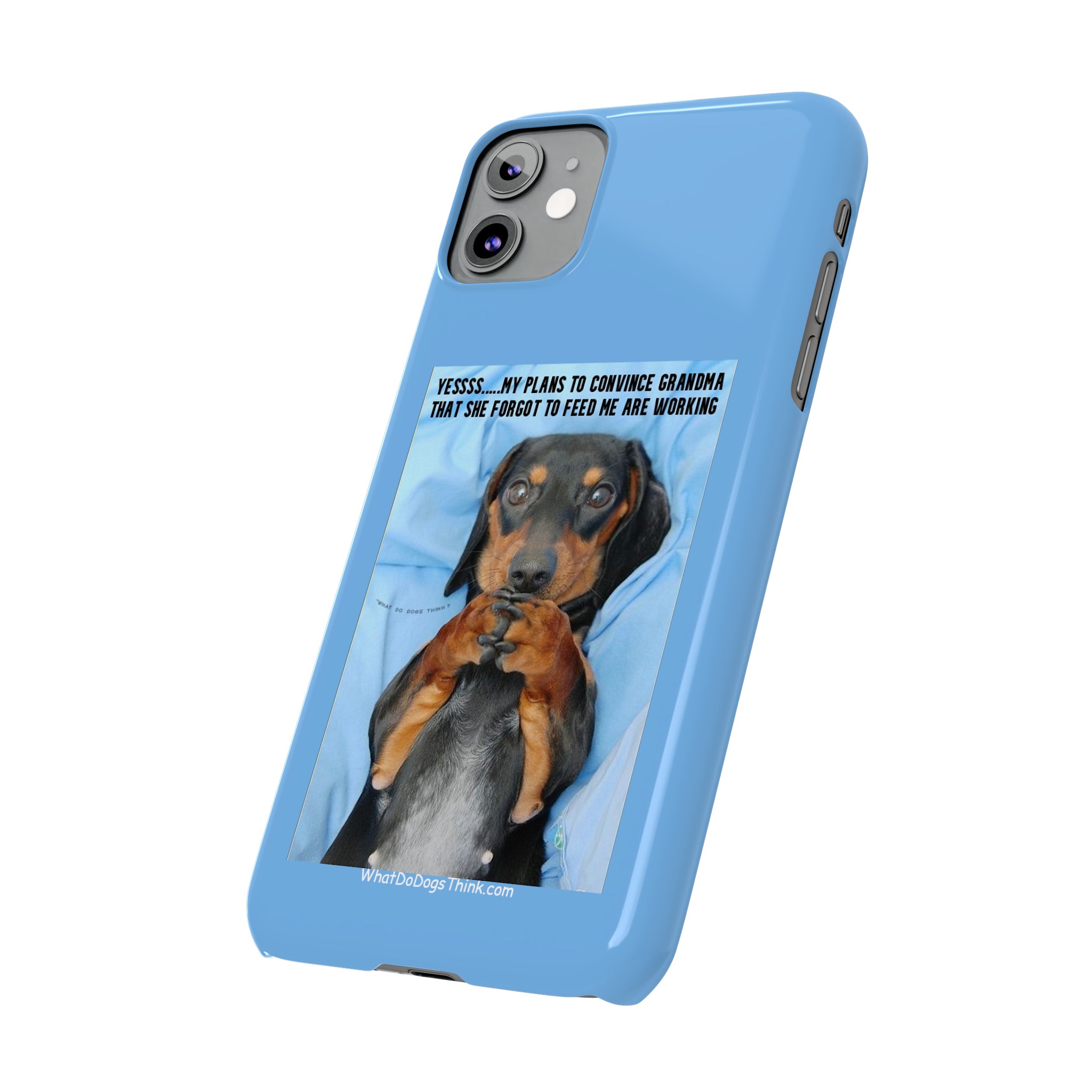 Grandma Blue Slim Phone Cases