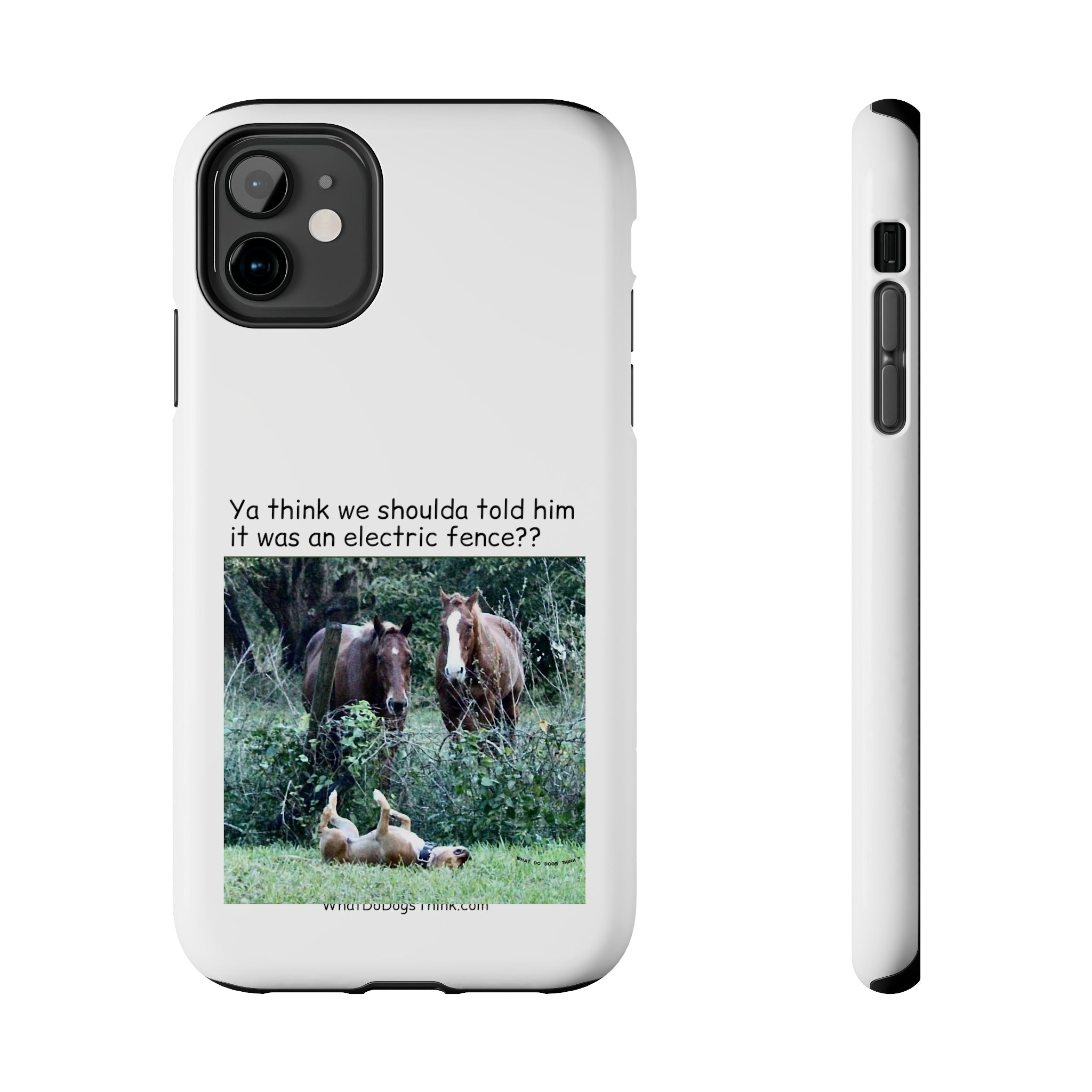Electric Fence White Tough Phone Cases