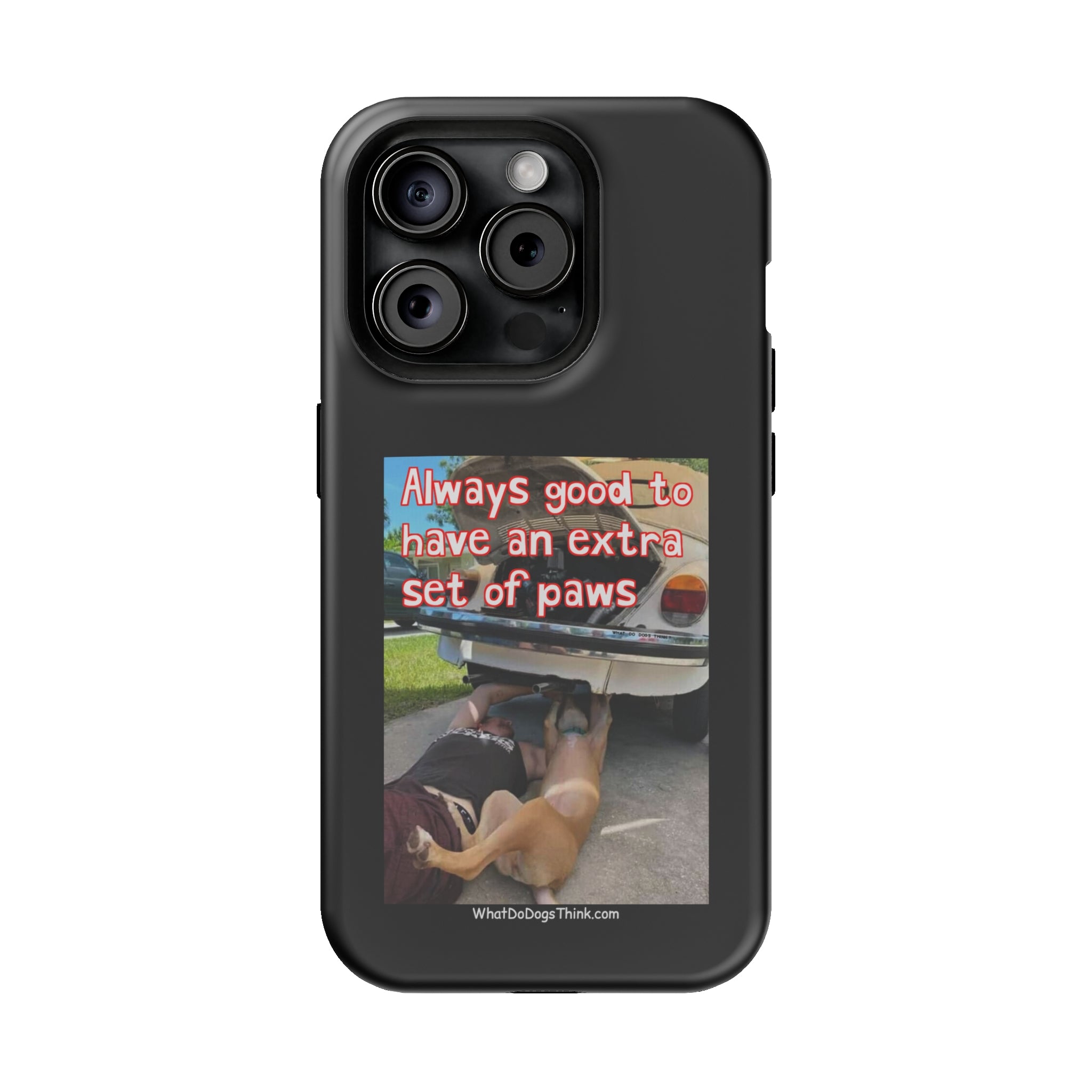 Extra Paw Black MagSafe Tough Cases