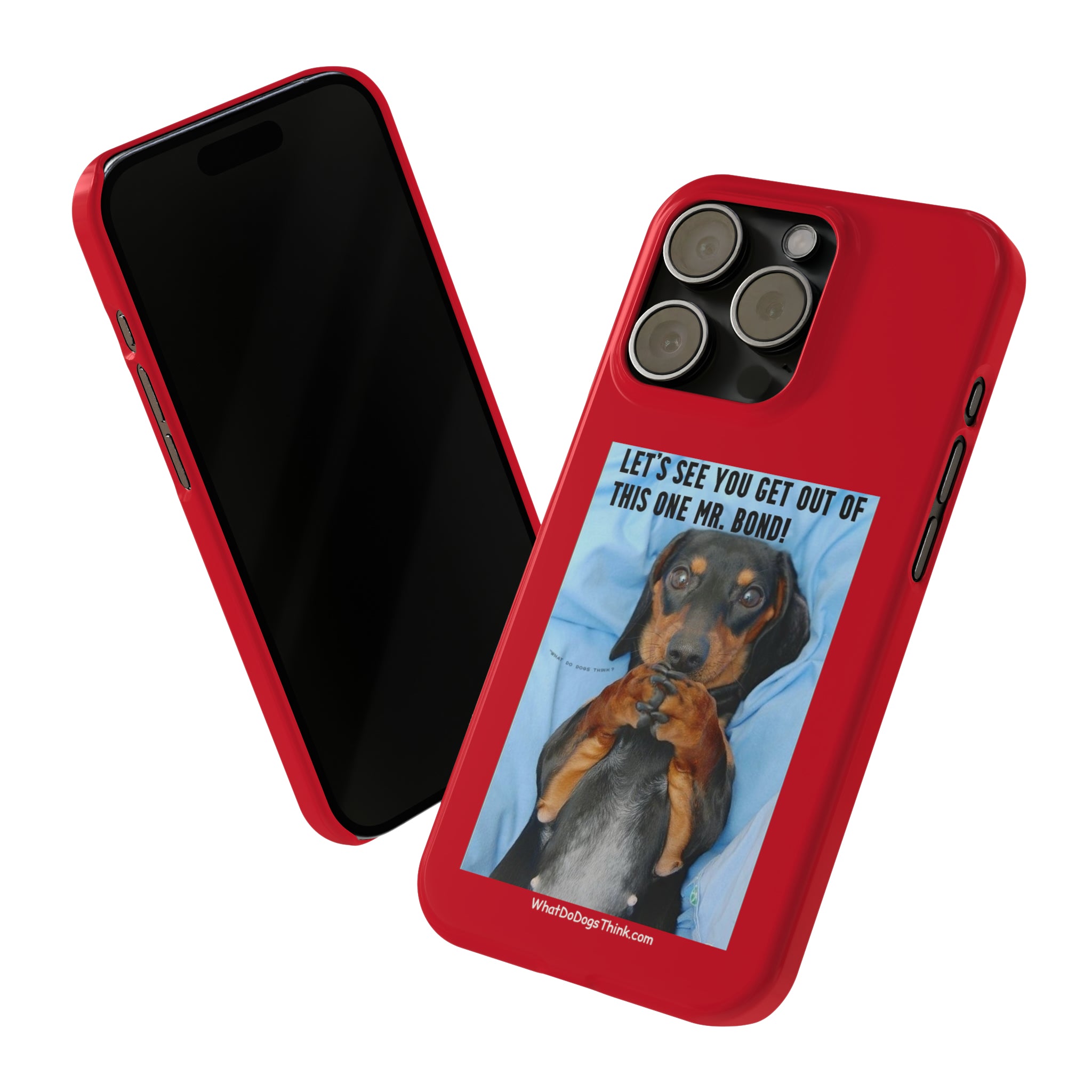 Mr. Bond Red Slim Phone Cases