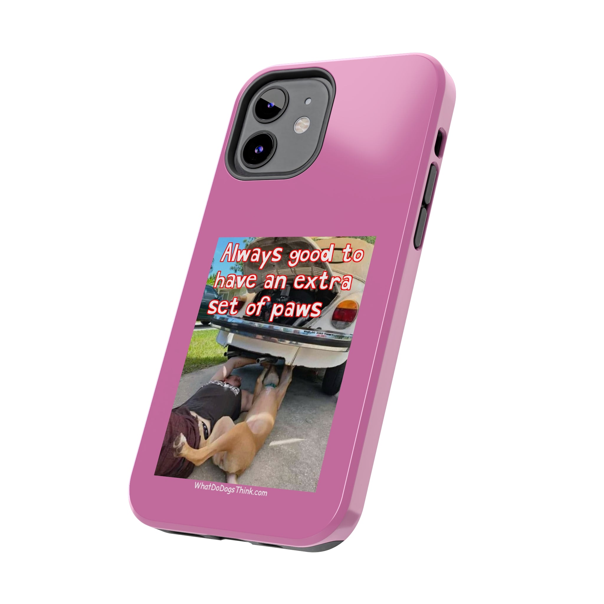 Extra Paw Pink Tough Phone Cases