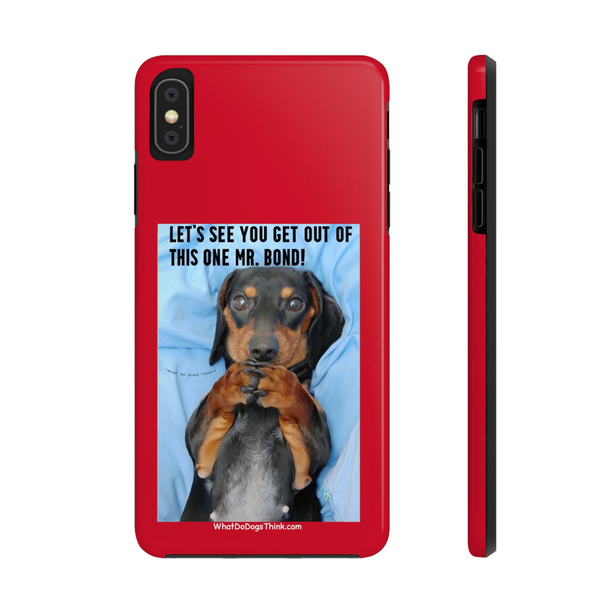 Mr Bond Red Tough Phone Cases